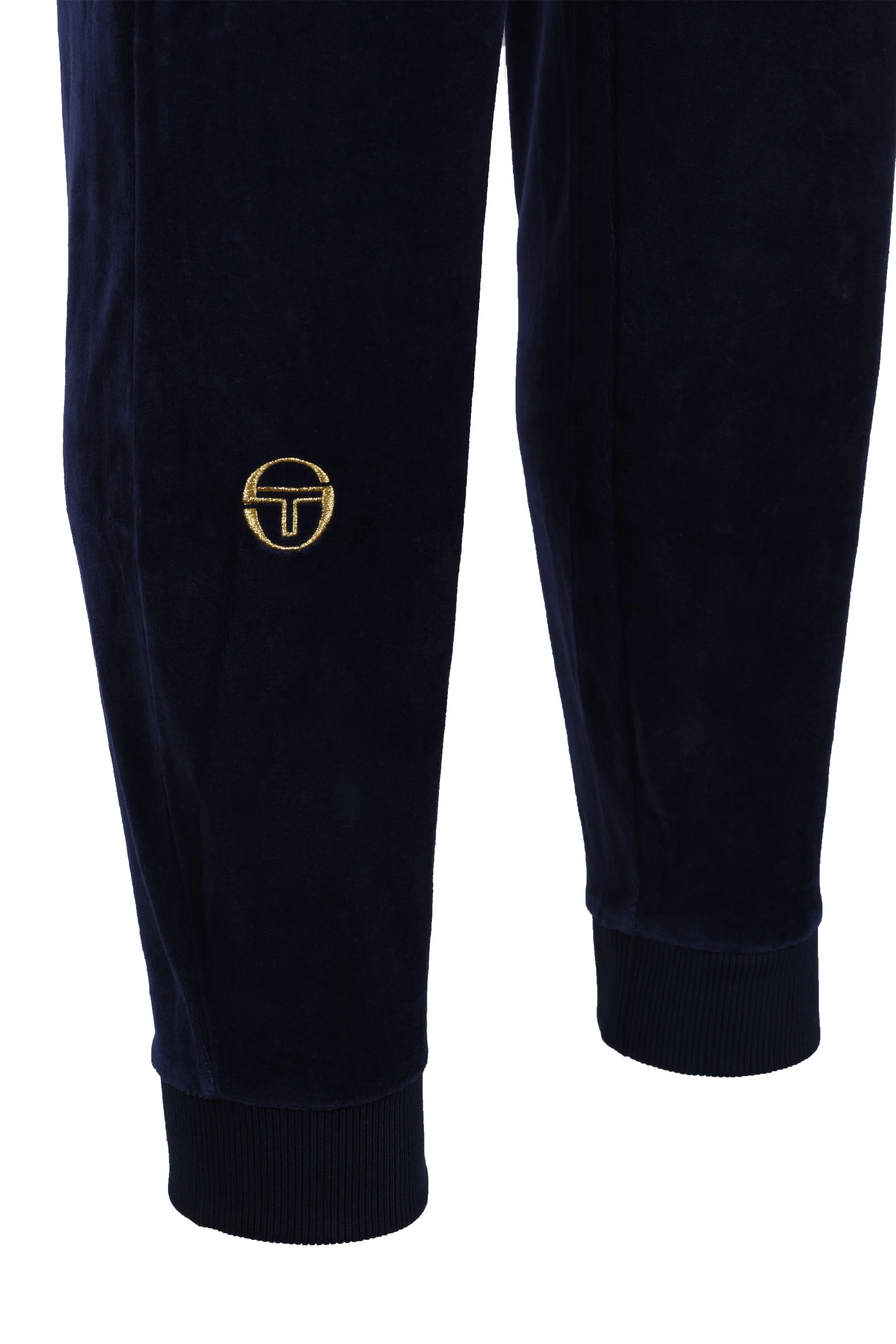 Sergio Tacchini Court Velour Track Pants Maritime Blue/Gardenia - Image 3
