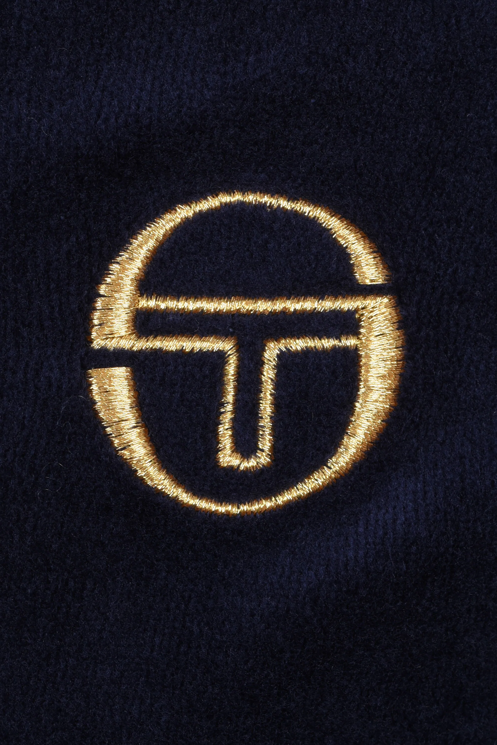 Sergio Tacchini Court Velour Track Top Maritime Blue/Gardenia - Image 3