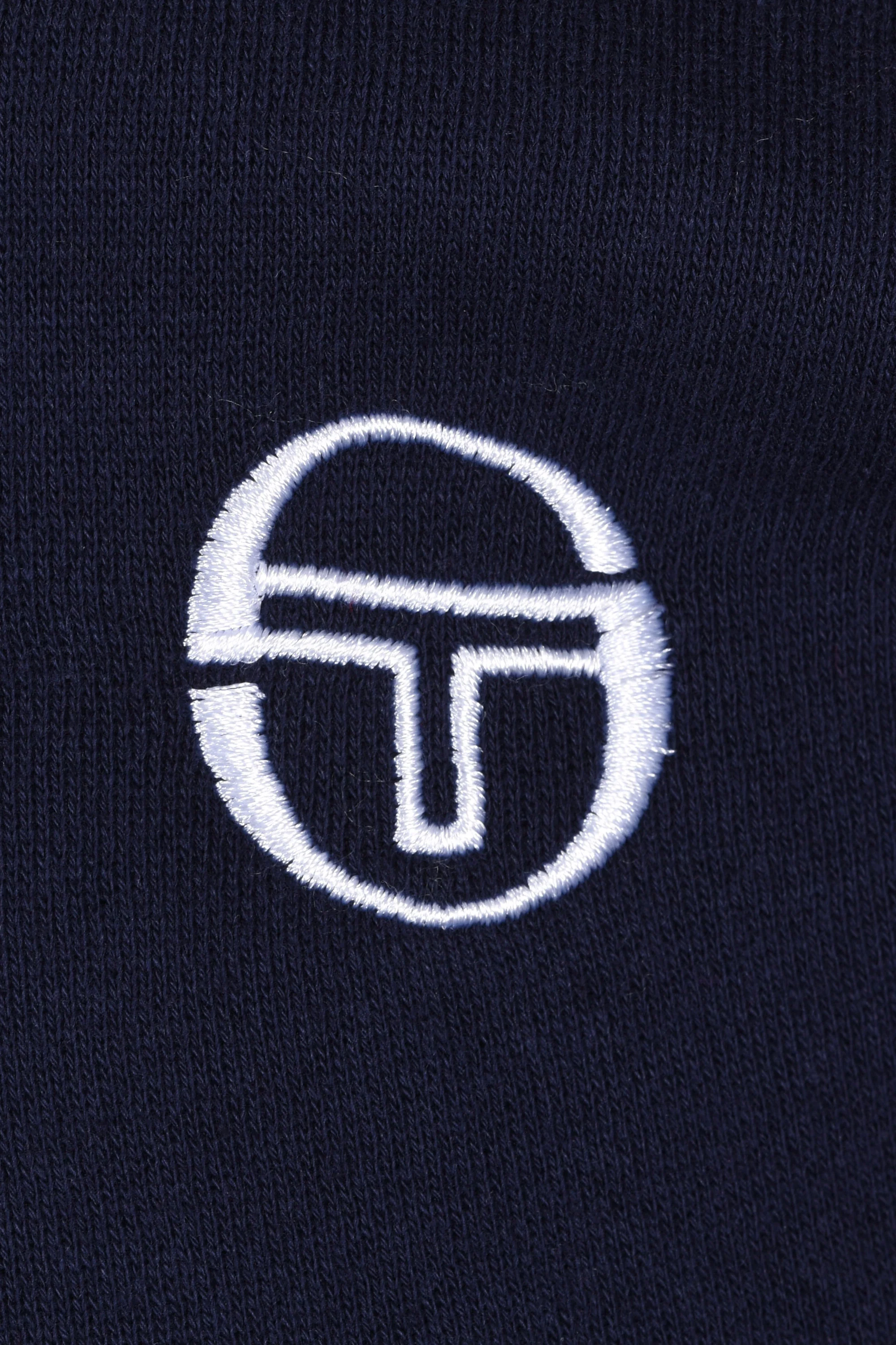 Sergio Tacchini Damarindo Half Zip Sweatshirt Maritime Blue/Adrenaline Rush - Image 3