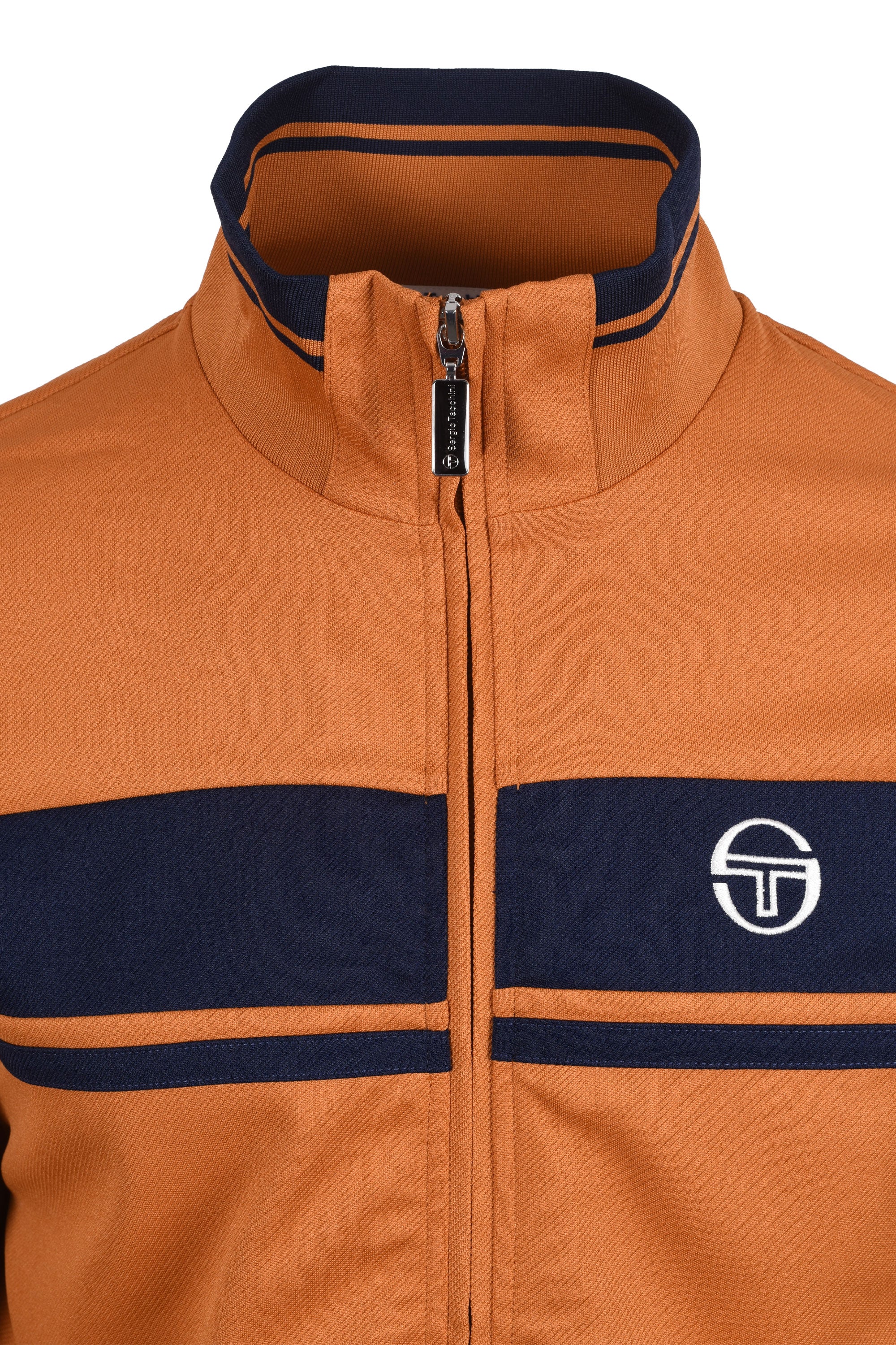 Sergio Tacchini Damarindo Track Top Pumpkin Spice/Maritime Blue - Image 2