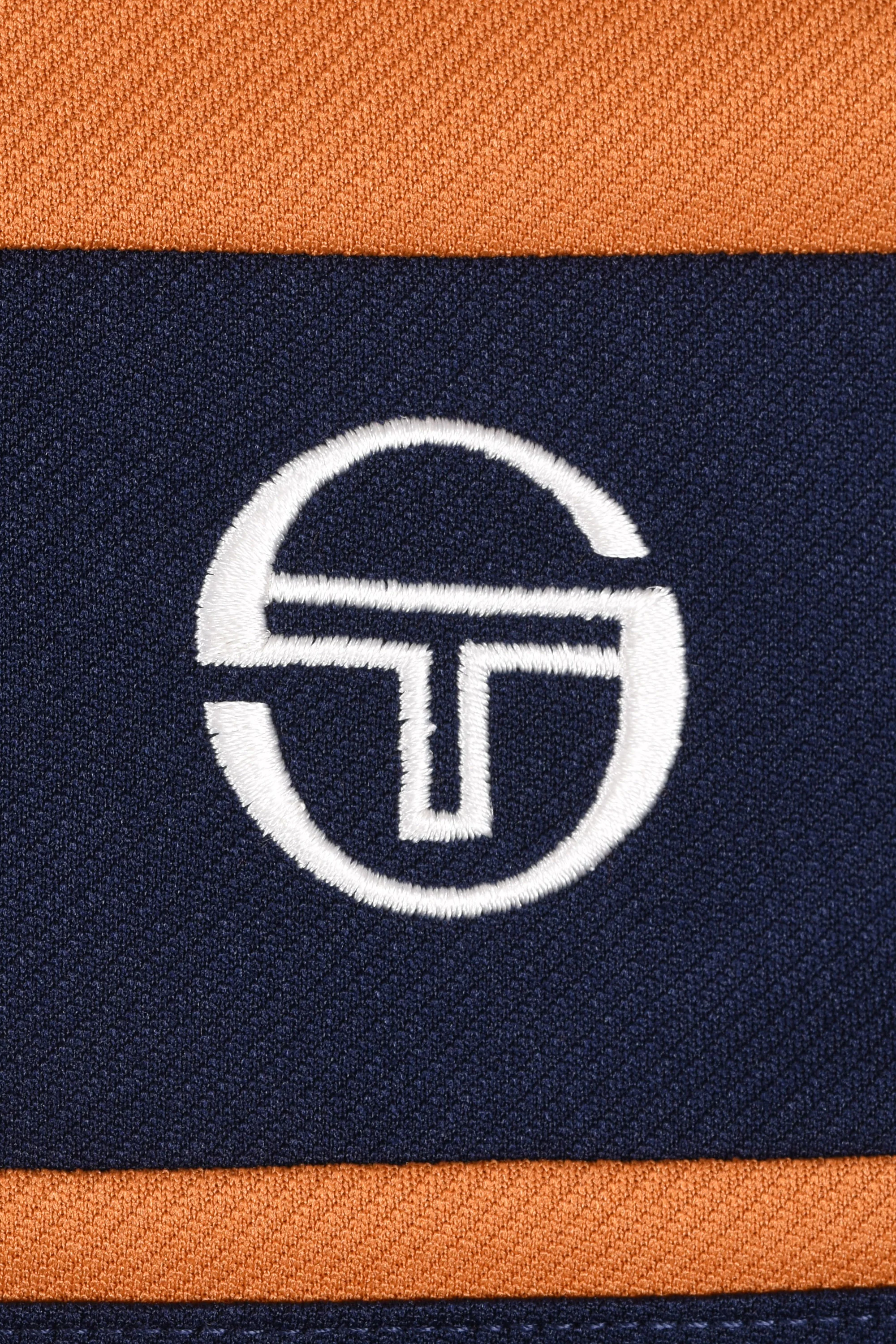 Sergio Tacchini Damarindo Track Top Pumpkin Spice/Maritime Blue - Image 3