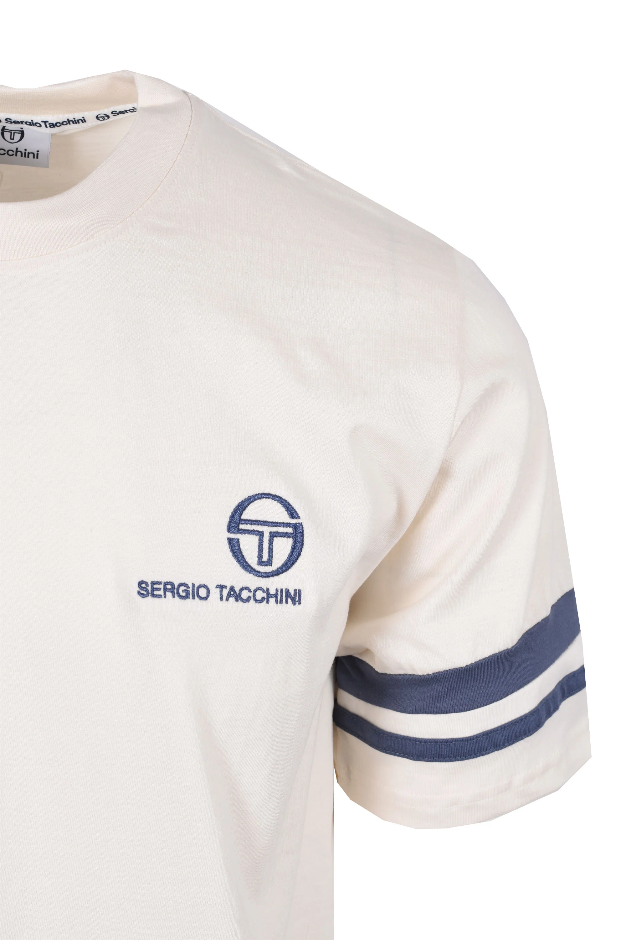 Sergio Tacchini Frankie T-Shirt Gardenia/Vintage Indigo - Image 2