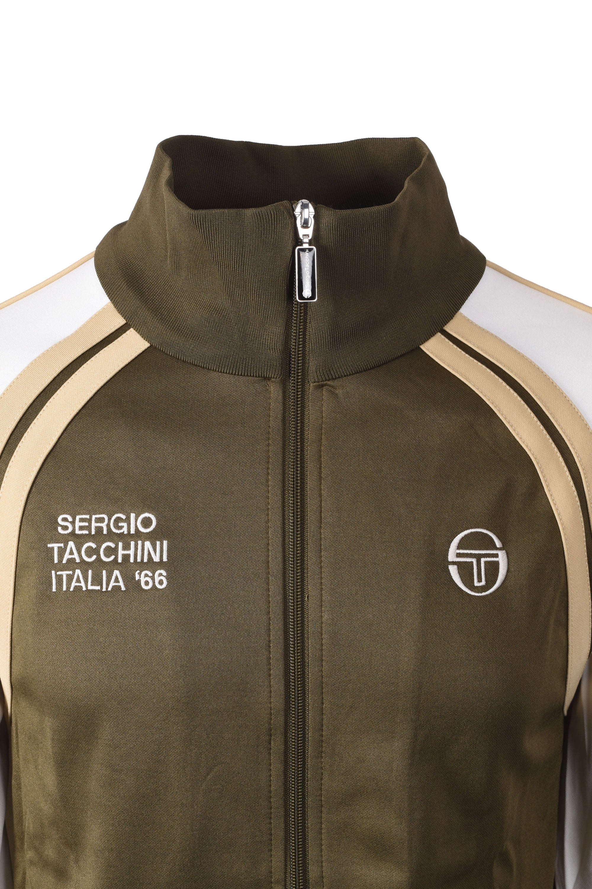 SERGIO TACCHINI GHIBLI DAVIS TRACK TOP DARK OLIVE/GARDENIA/MOJAVE DES - Image 3