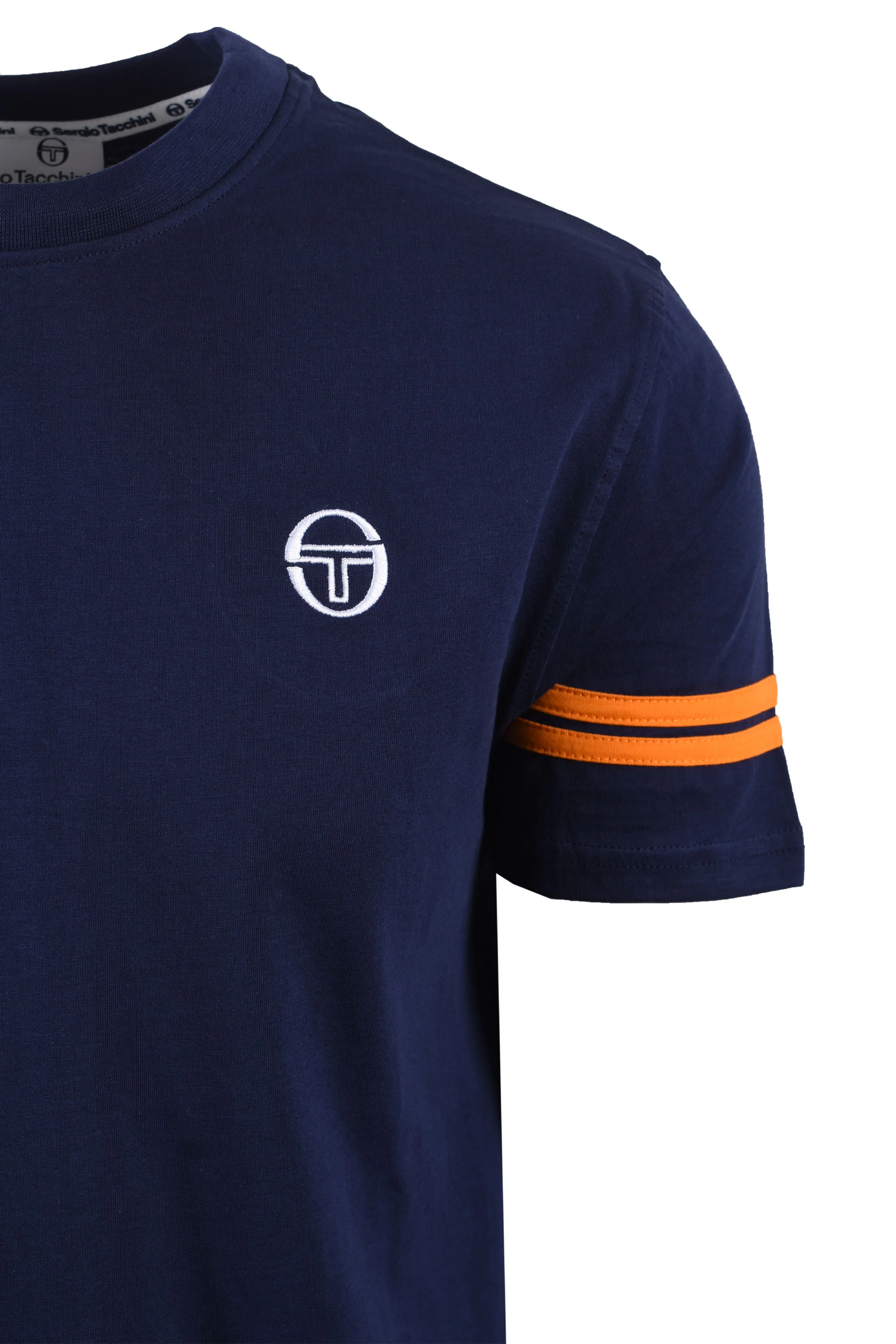 SERGIO TACCHINI GRELLO CREW NECK T-SHIRT MARITIME BLUE/ORANGE PEPPER - Image 2
