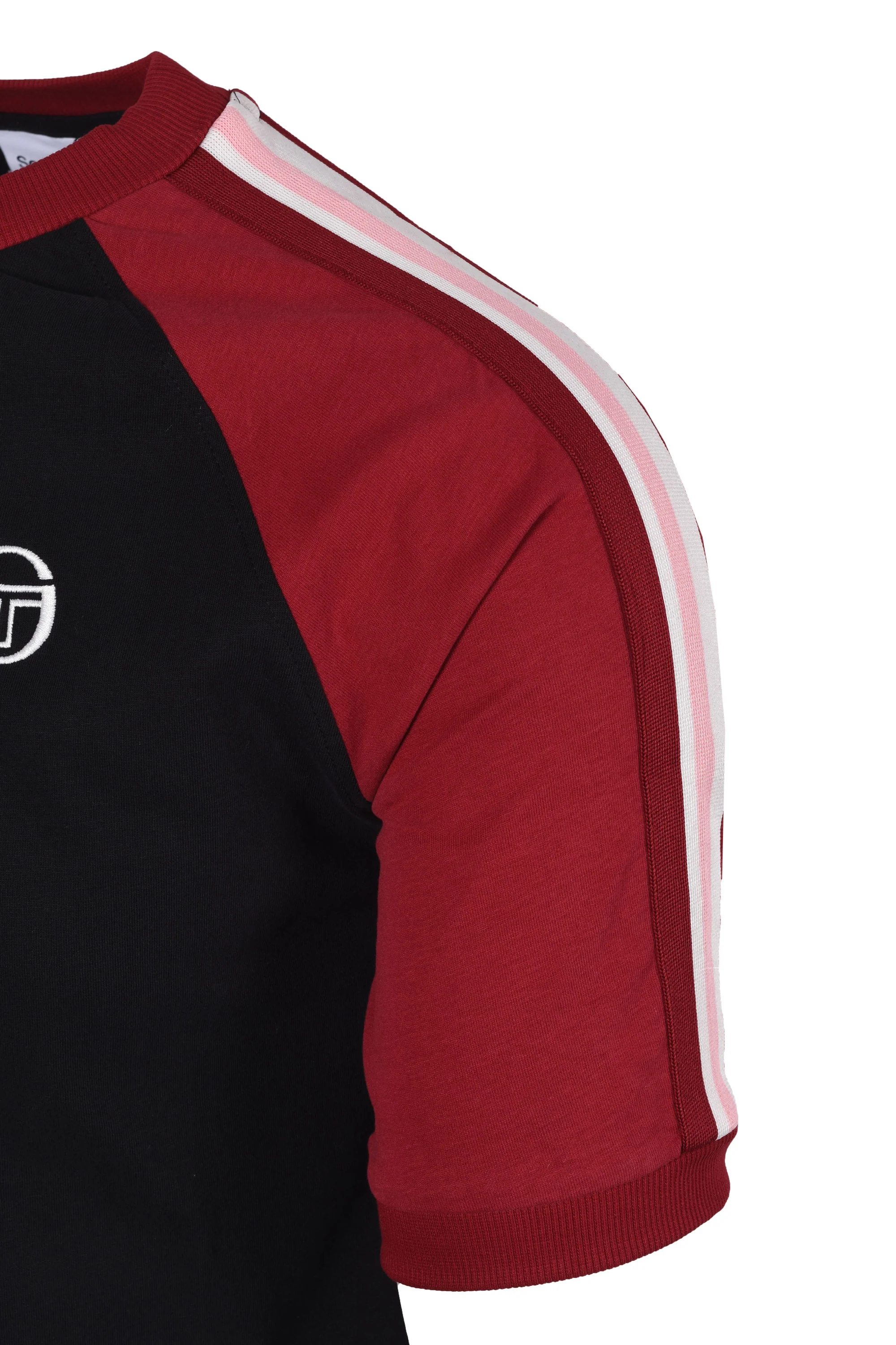 Sergio Tacchini Hadow Ringer T-Shirt Black/Gardenia - Image 3