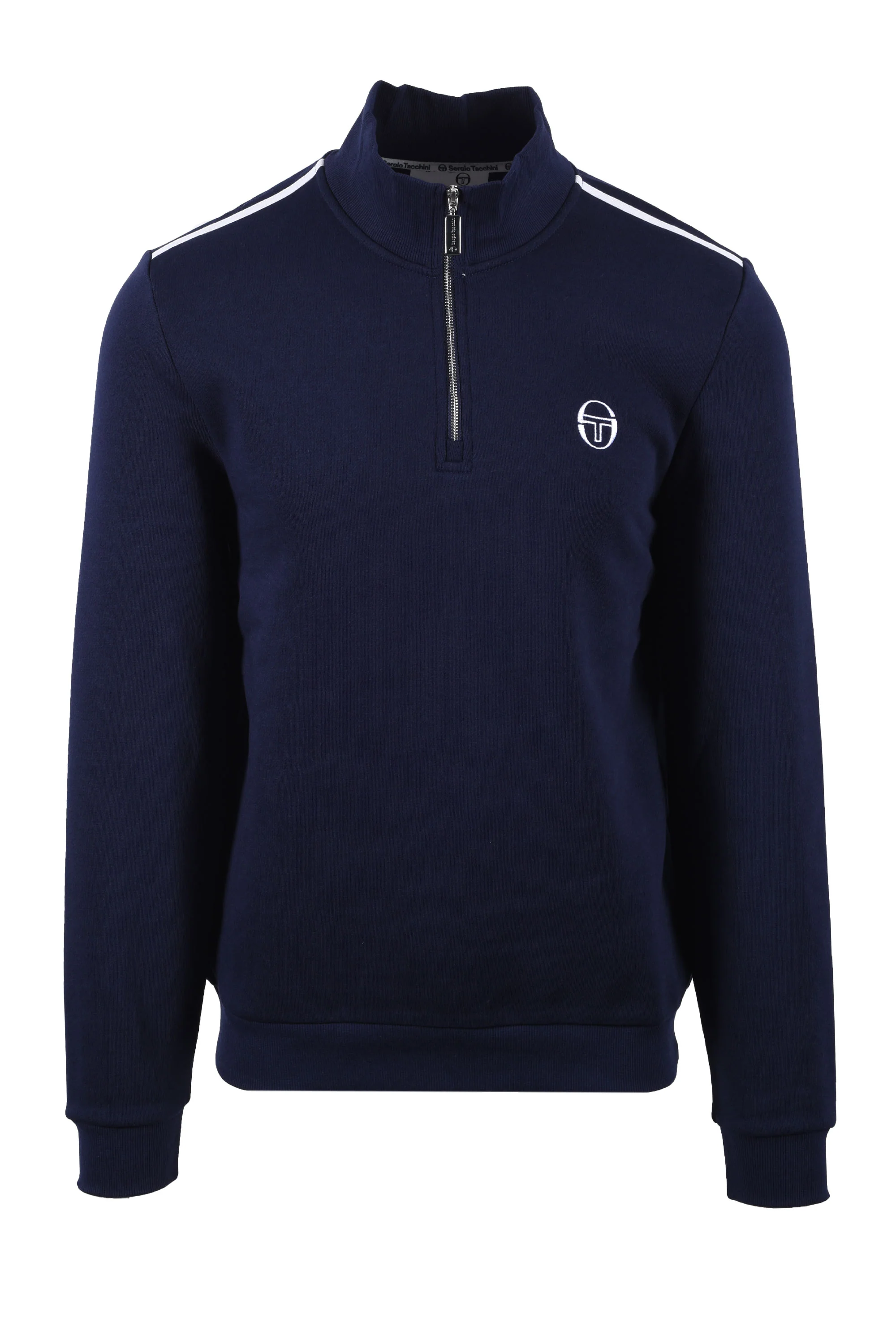 SERGIO TACCHINI LOCCHI HALF ZIP MARITIME BLUE/WHITE