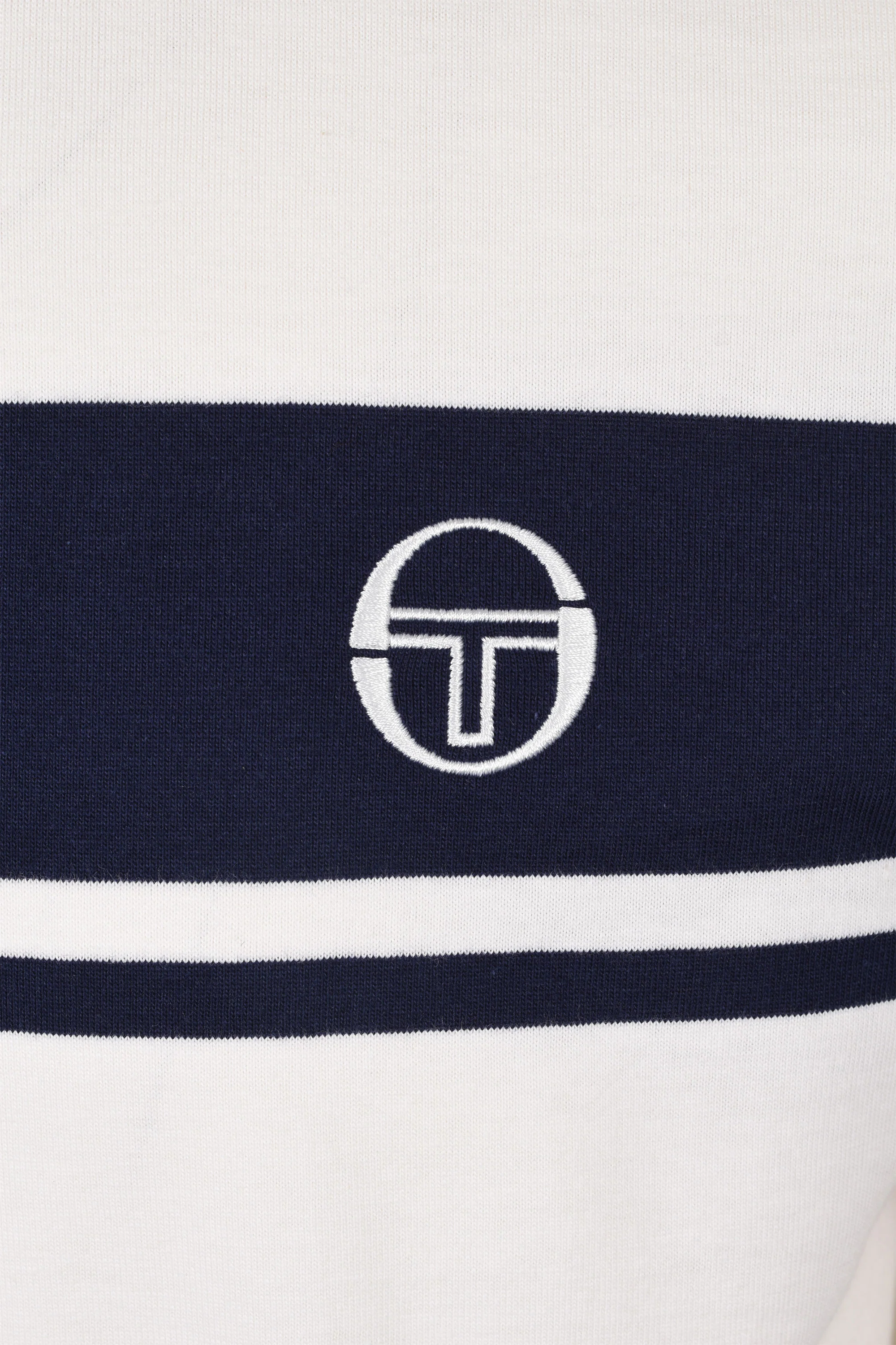 Sergio Tacchini Master T-Shirt Gardenia/Maritime Blue/Pumpkin - Image 3