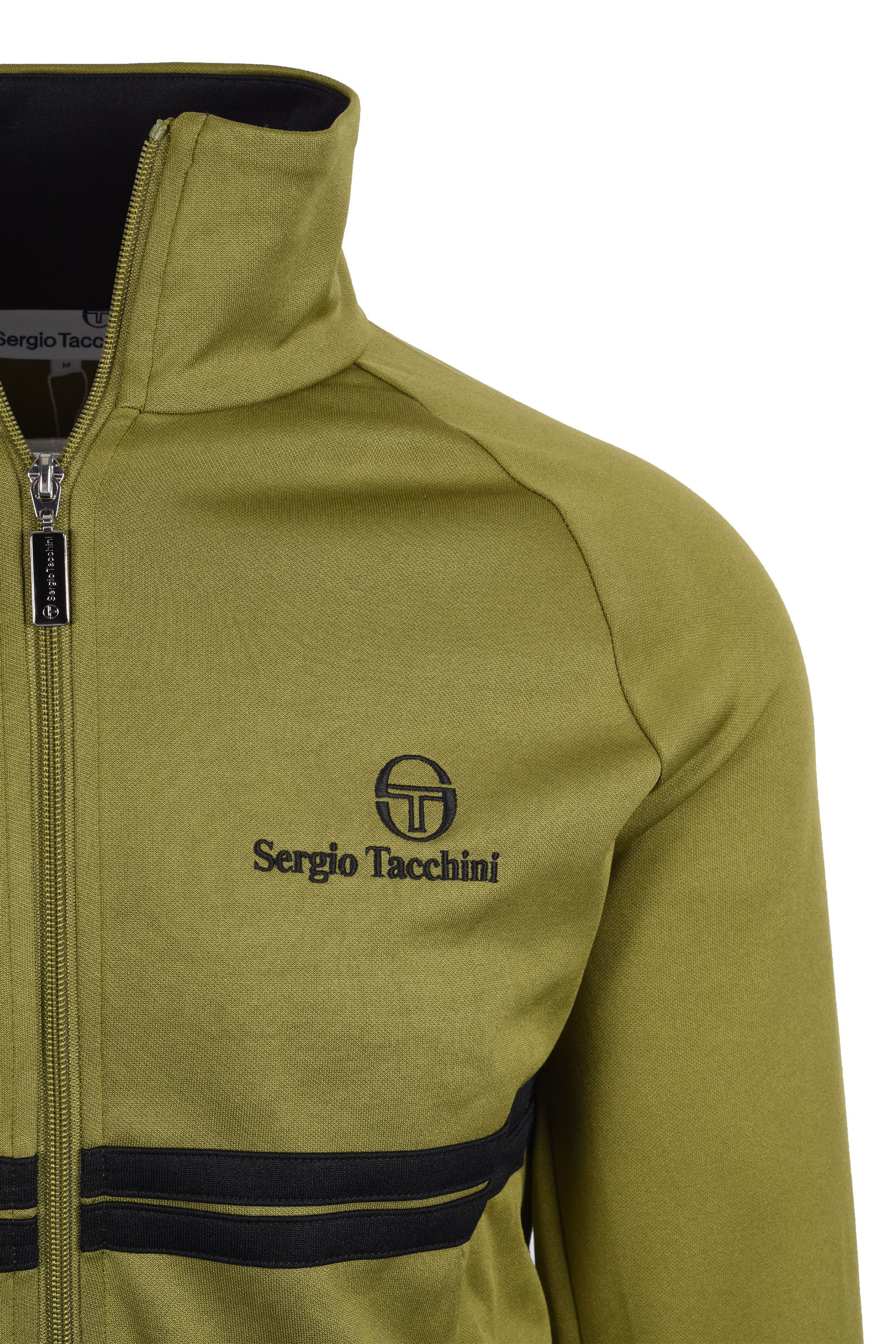 Sergio Tacchini New Dallas Track Top Black/Avocado - Image 2