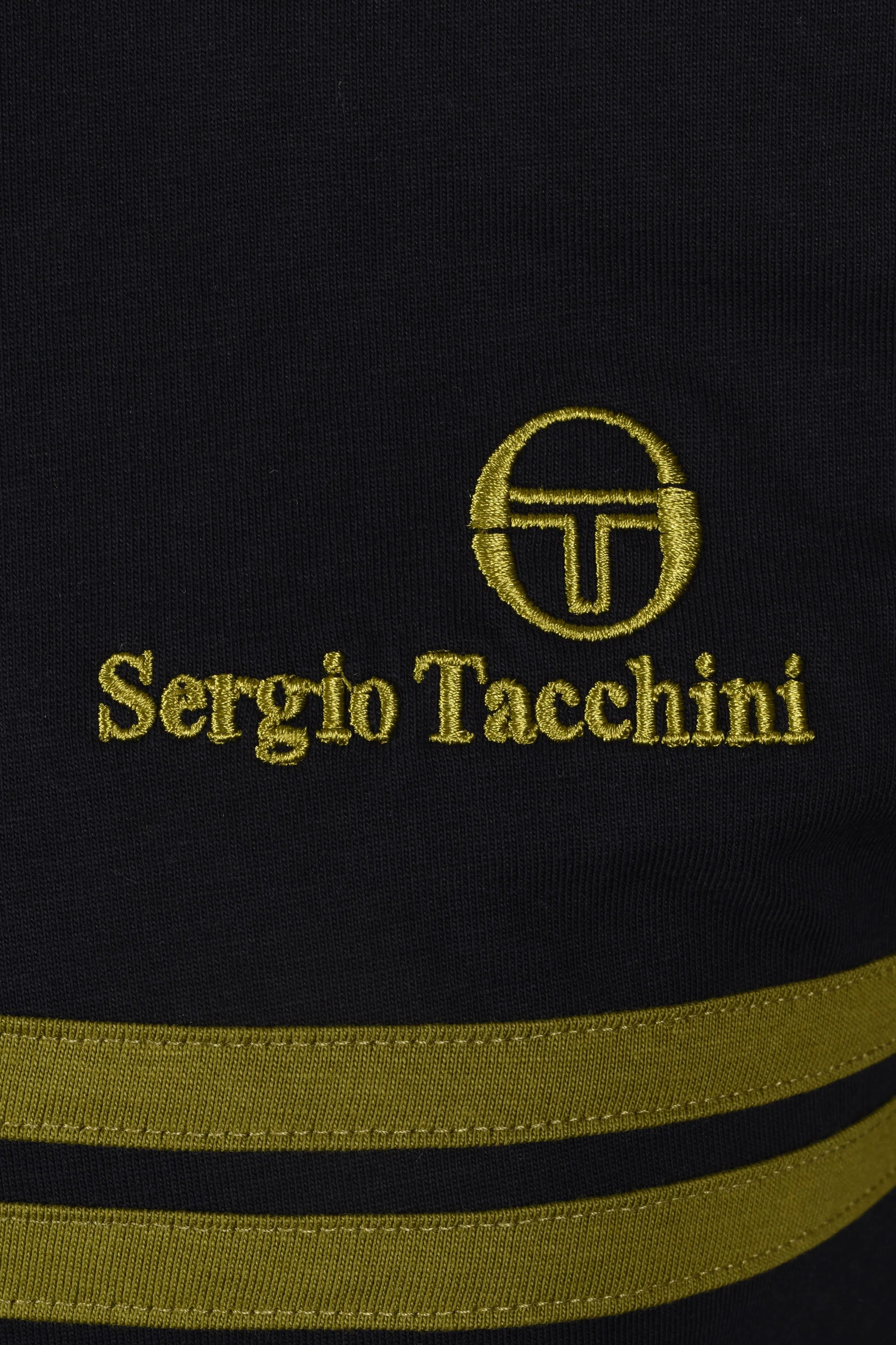 Sergio Tacchini New Supermac T-Shirt Black/Avocado - Image 3