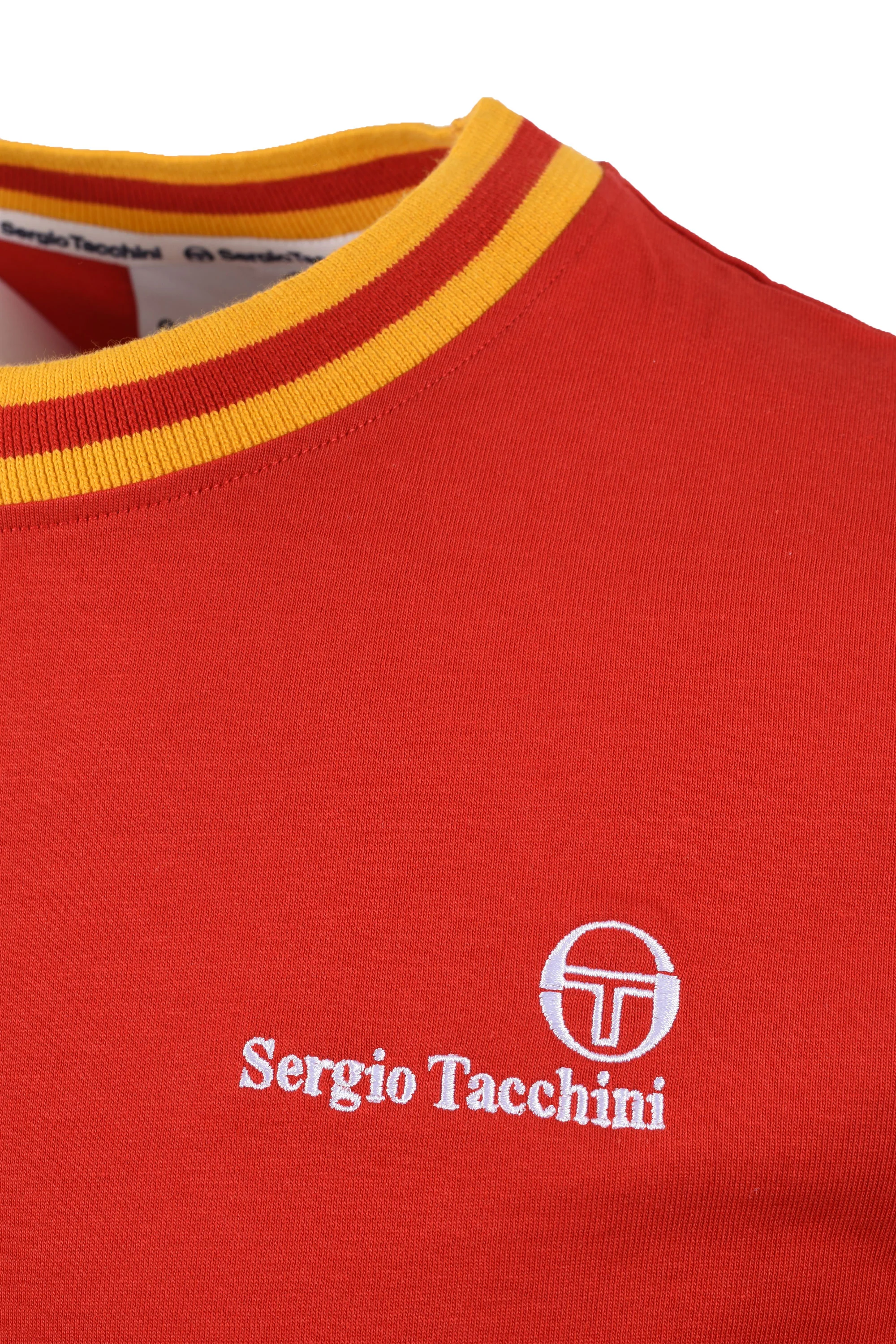 SERGIO TACCHINI RAINER FC T-SHIRT ADRENALINE RUSH/OLD GOLD - Image 3