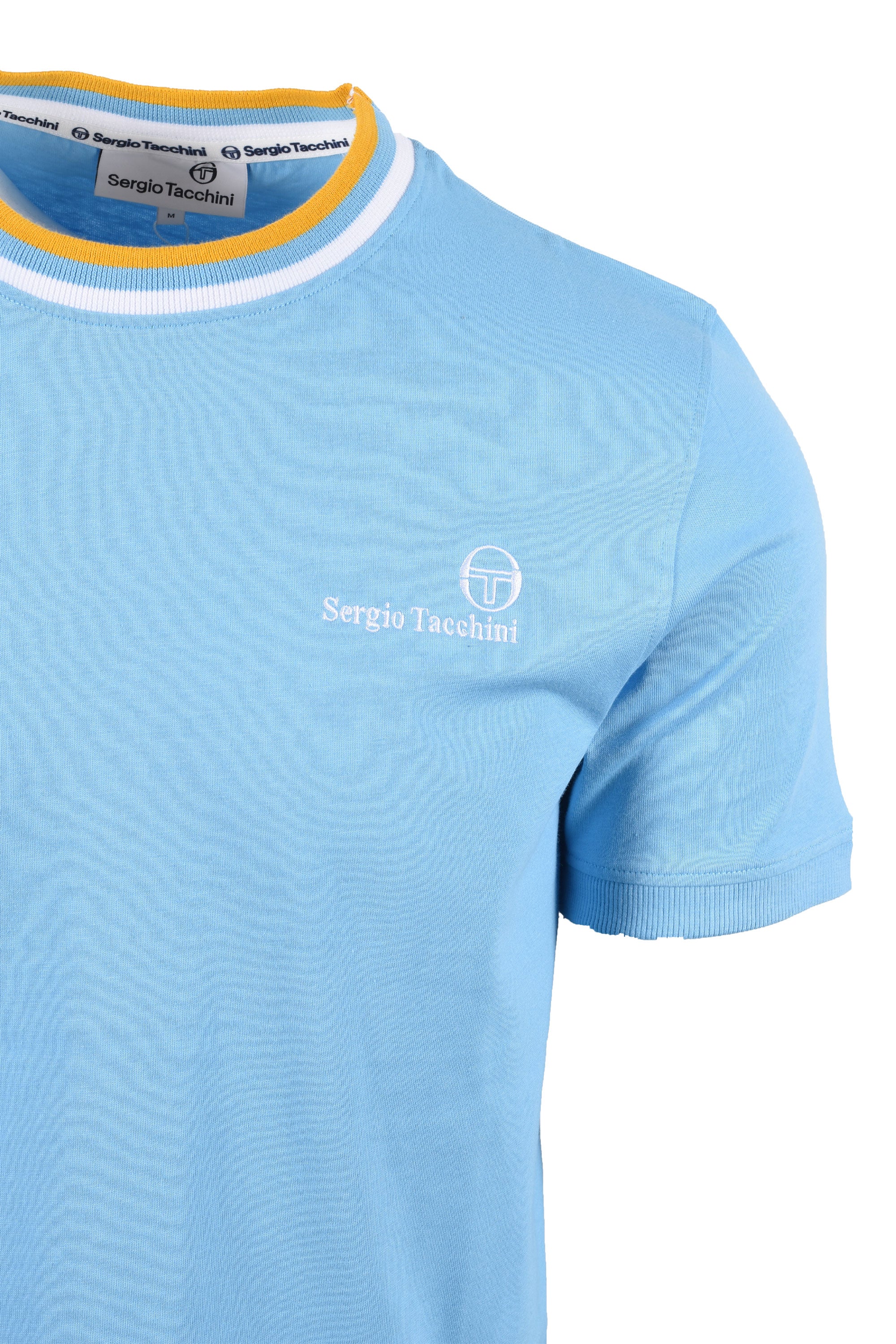SERGIO TACCHINI RAINER FC T-SHIRT BALTIC SEA/WHITE/OLD GOLD - Image 2