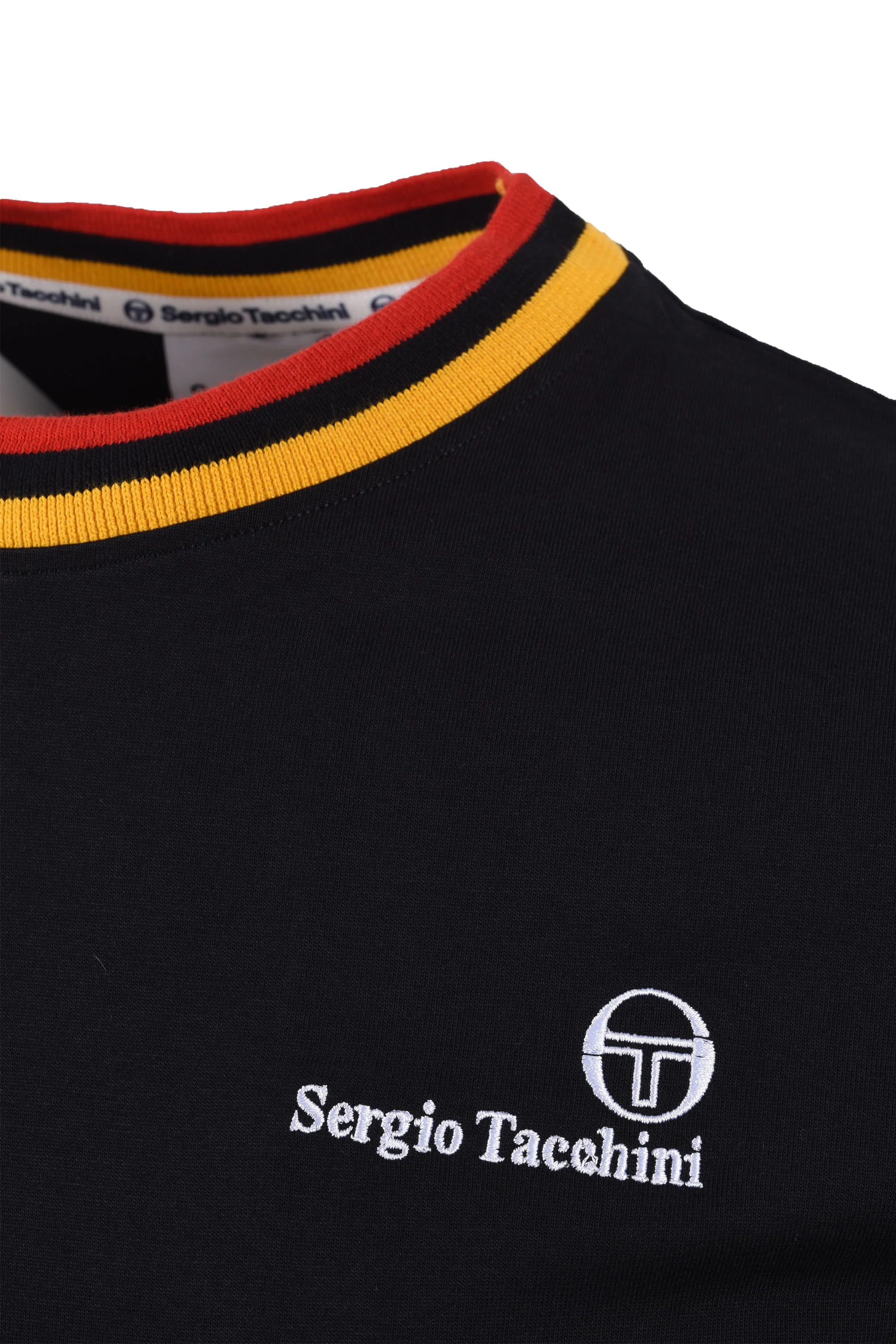 SERGIO TACCHINI RAINER FC T-SHIRT BLACK/OLD GOLD/ADRENALINE RUSH - Image 3