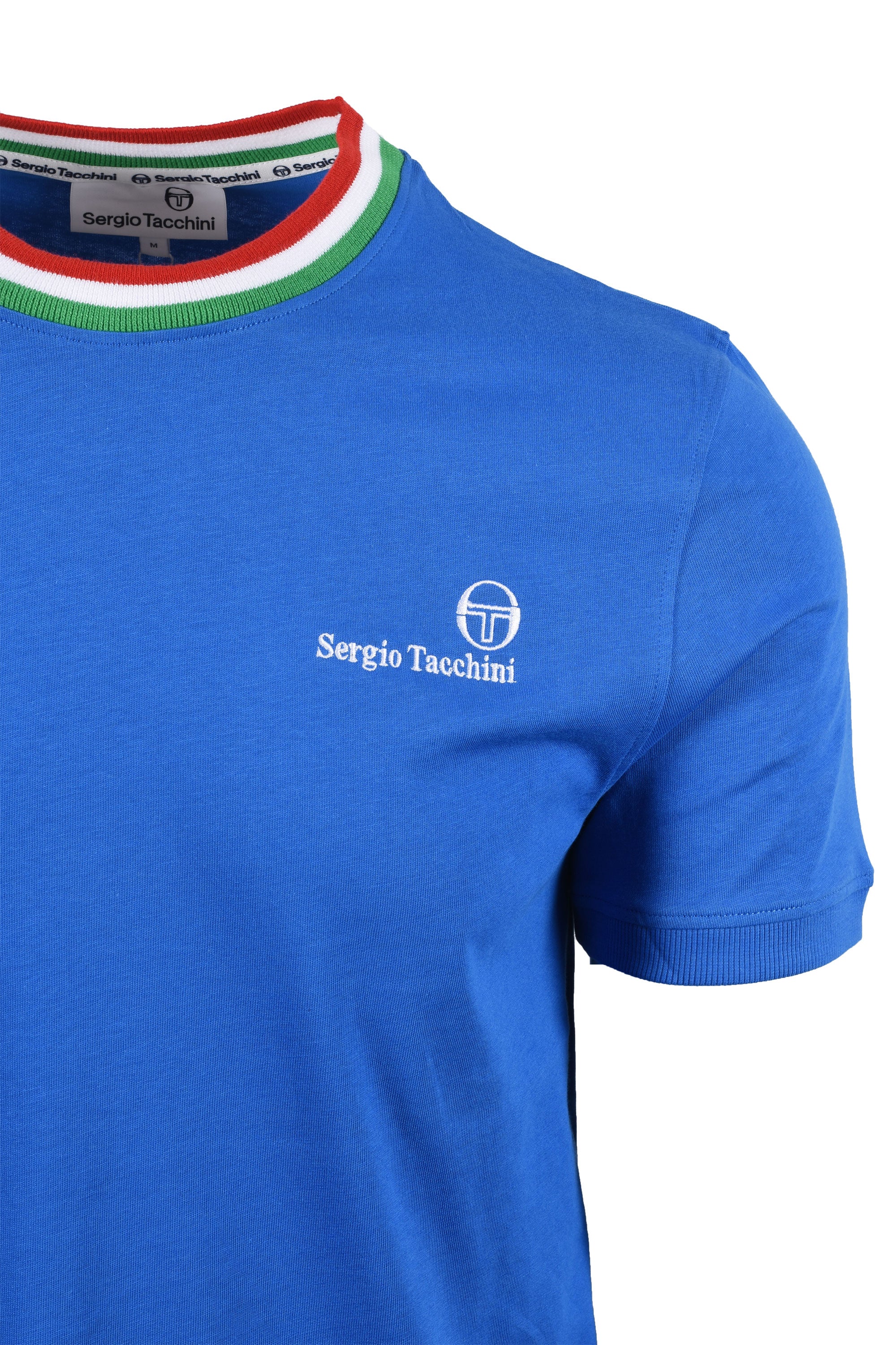 SERGIO TACCHINI RAINER FC T-SHIRT STRING BLUE/FERN GREEN/ADRENALINE RED - Image 2