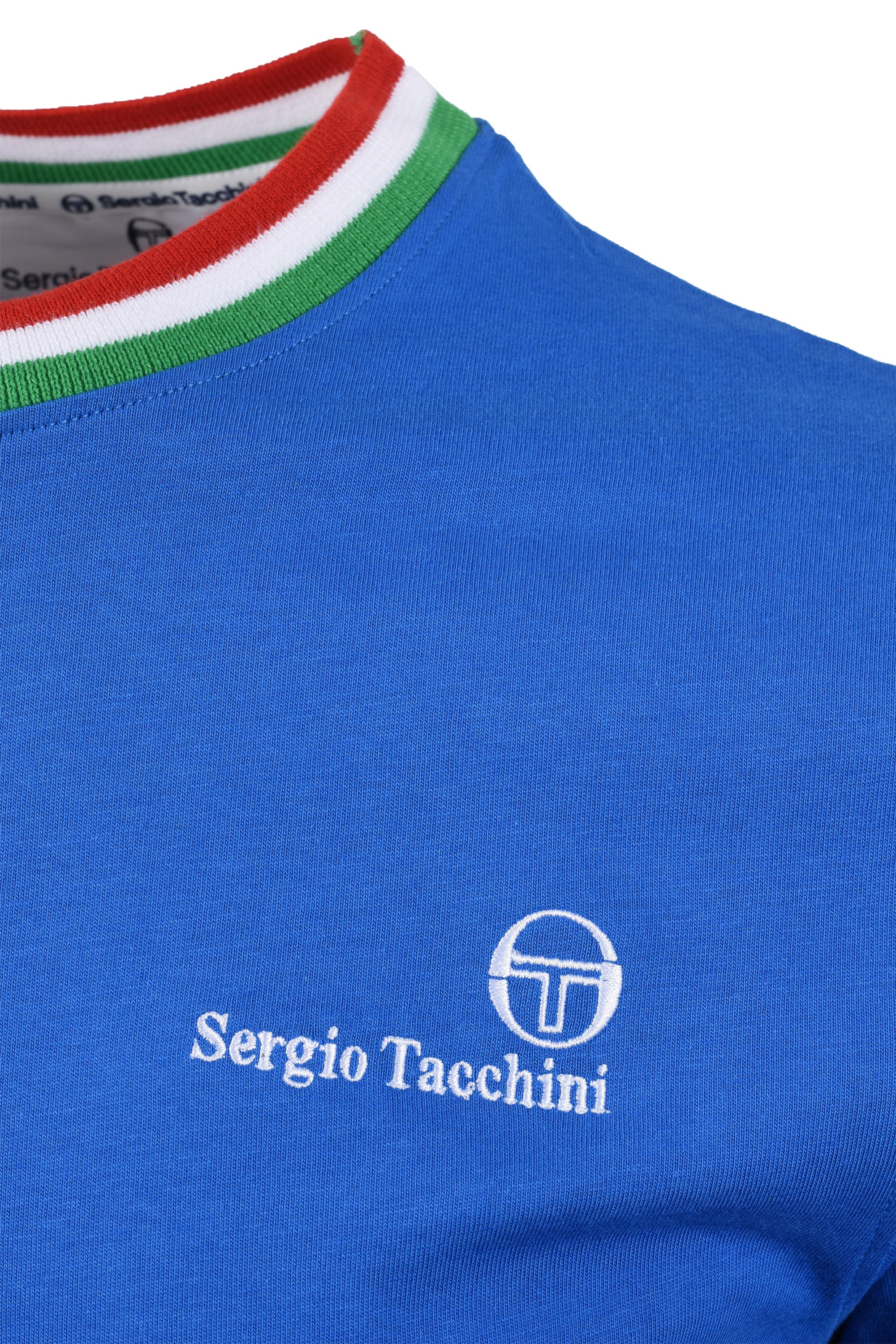 SERGIO TACCHINI RAINER FC T-SHIRT STRING BLUE/FERN GREEN/ADRENALINE RED - Image 3