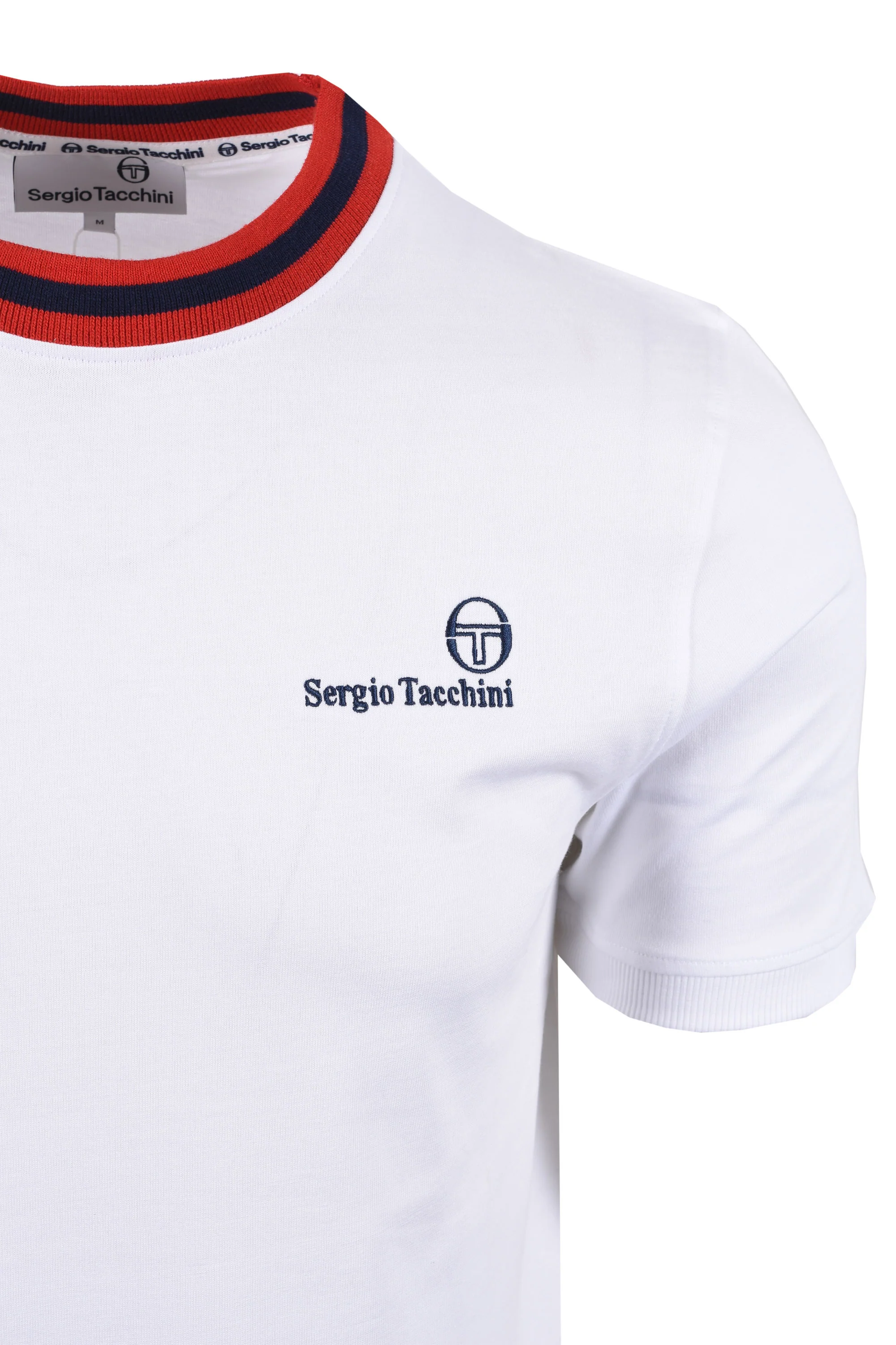 SERGIO TACCHINI RAINER FC T-SHIRT WHITE/MARITIME BLUE/ADRENELINE RED - Image 2