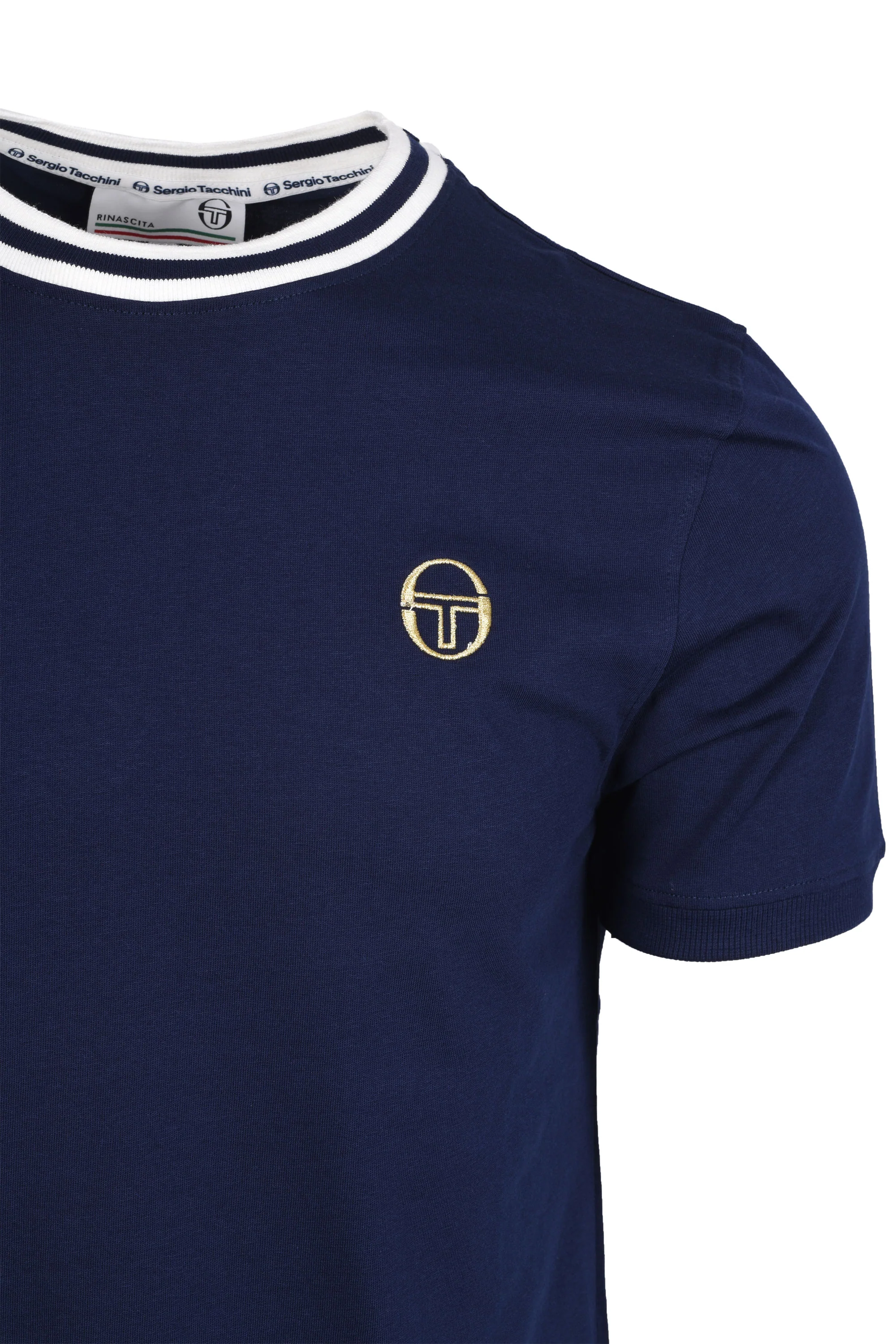 Sergio Tacchini Rainer T-Shirt Maritime Blue/Gardenia - Image 2
