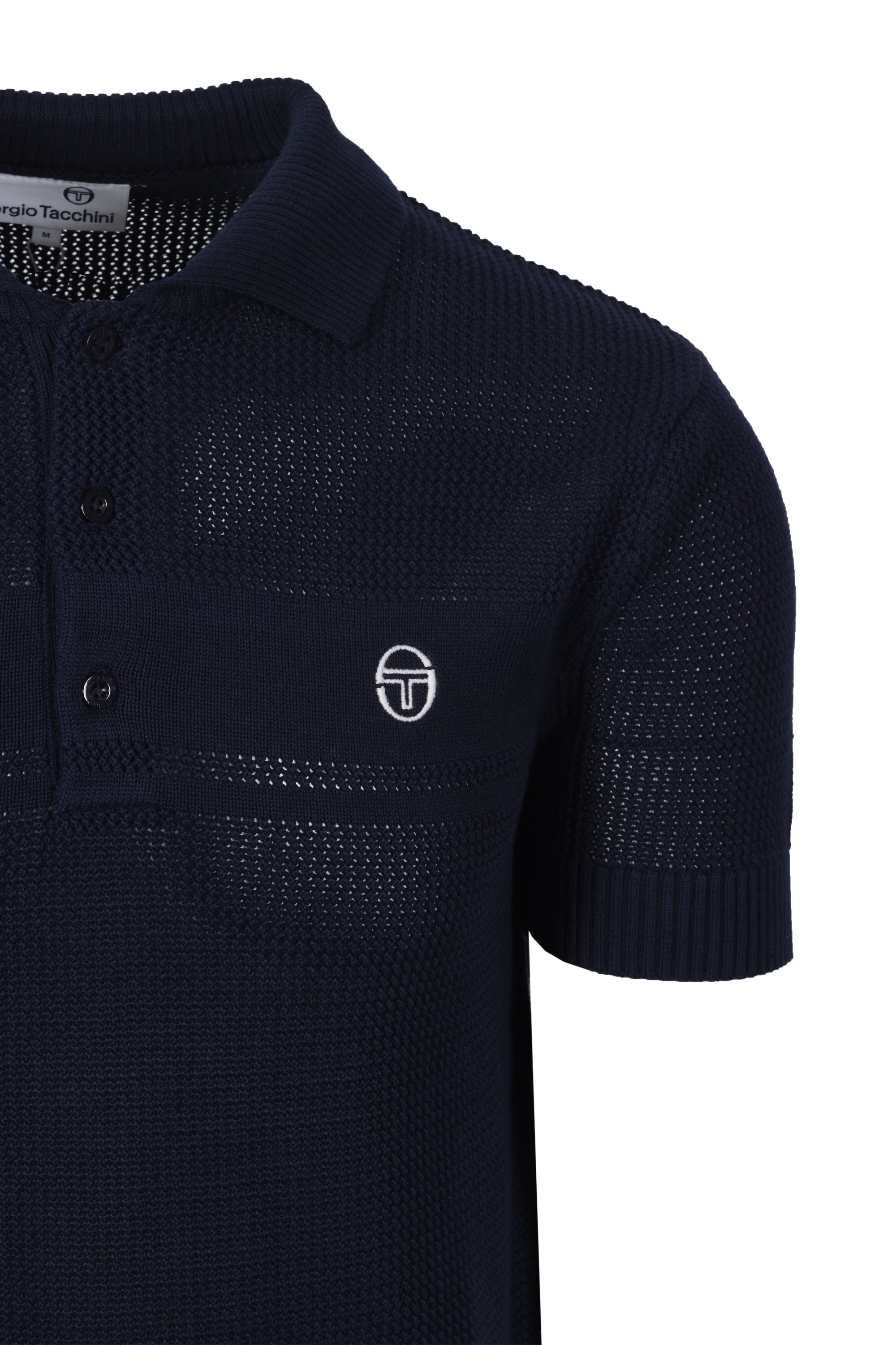 SERGIO TACCHINI SABINO KNITTED POLO SHIRT MARITIME BLUE - Image 2