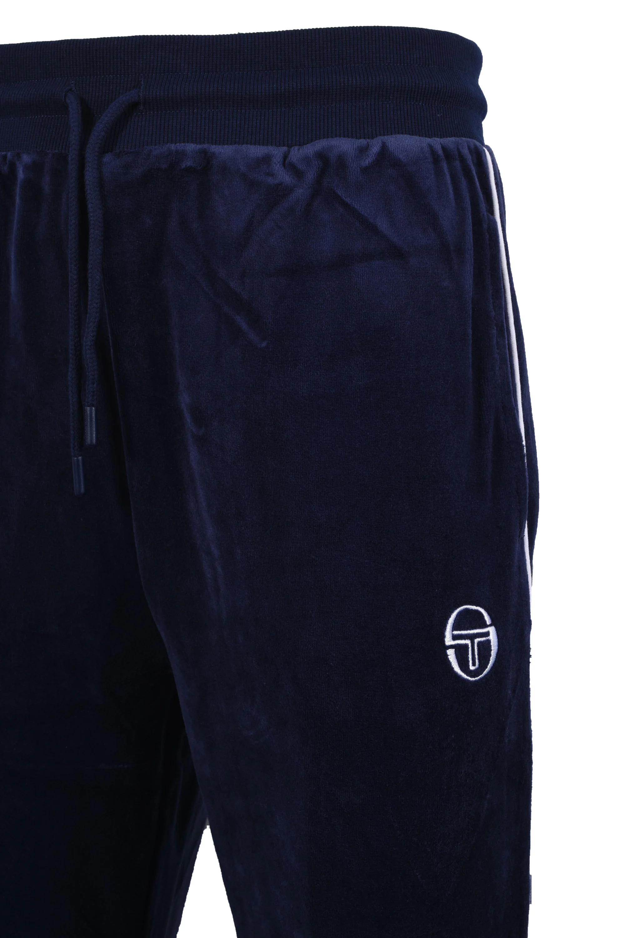 SERGIO TACCHINI TASSO VELOUR TRACK PANT MARITIME BLUE/WHITE - Image 2