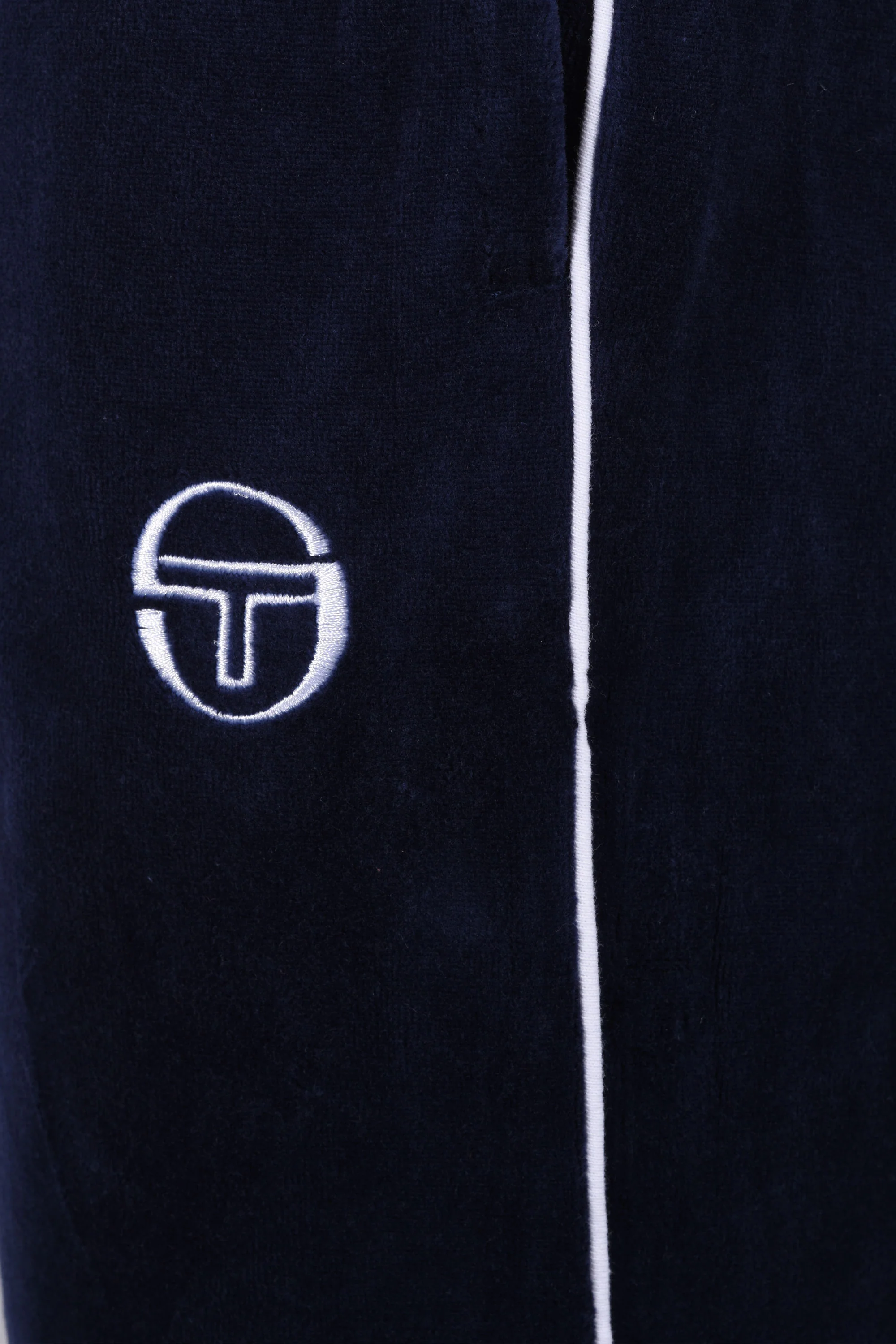 SERGIO TACCHINI TASSO VELOUR TRACK PANT MARITIME BLUE/WHITE - Image 3