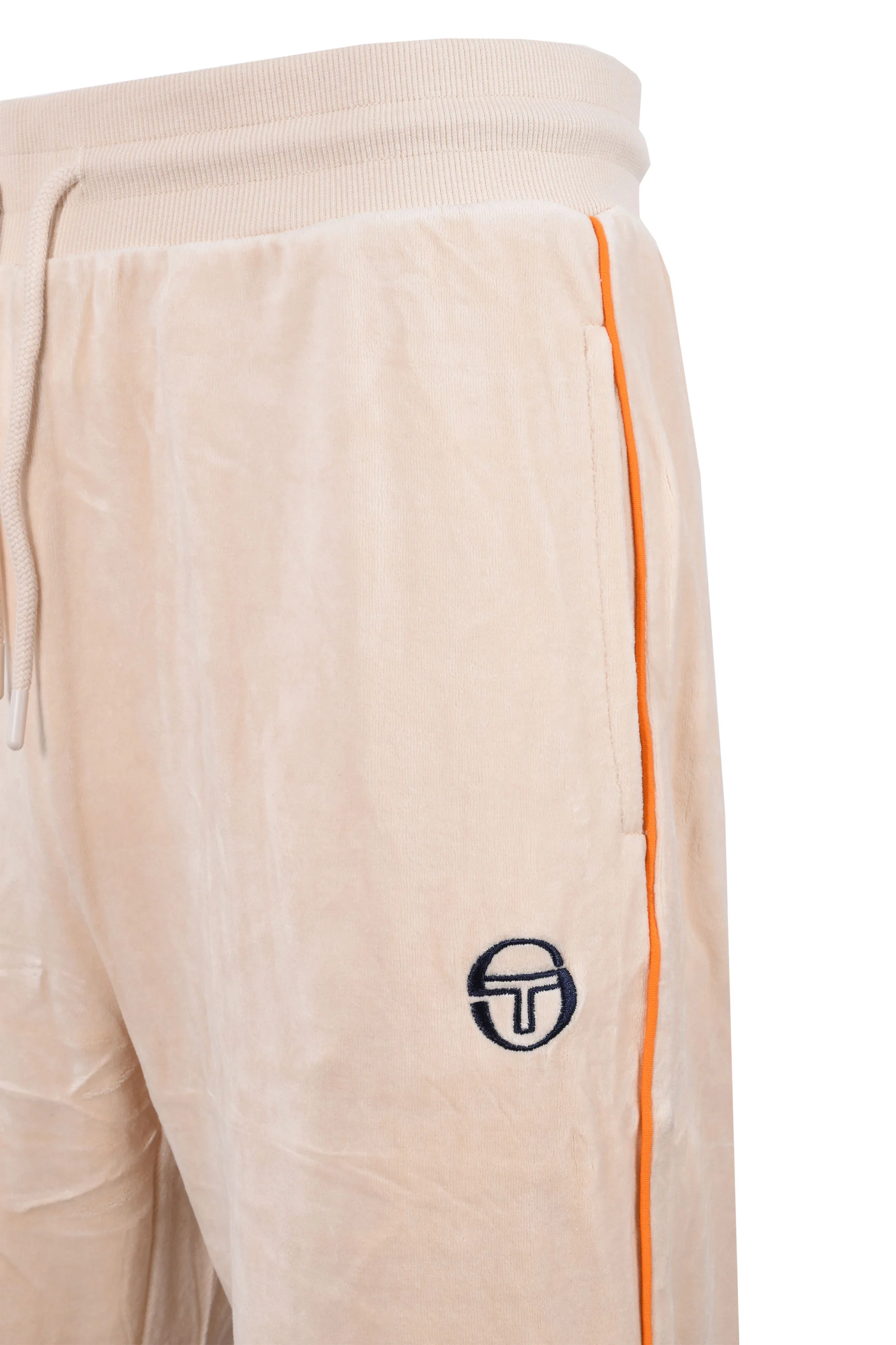 SERGIO TACCHINI TASSO VELOUR TRACK PANT SANDSHELL/ORANGE PEPPER - Image 2