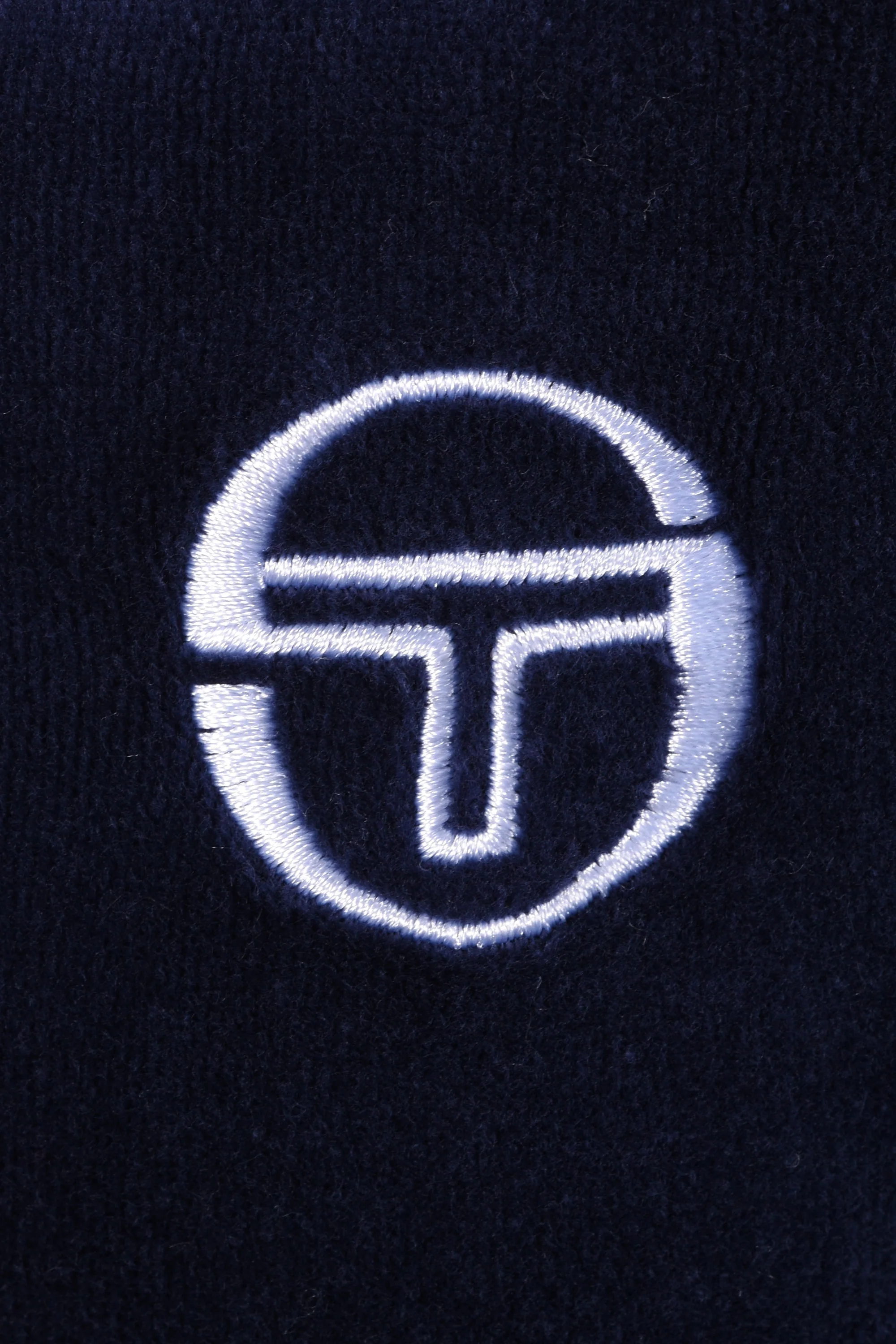 SERGIO TACCHINI TASSO VELOUR TRACK TOP MARITIME BLUE/WHITE - Image 3