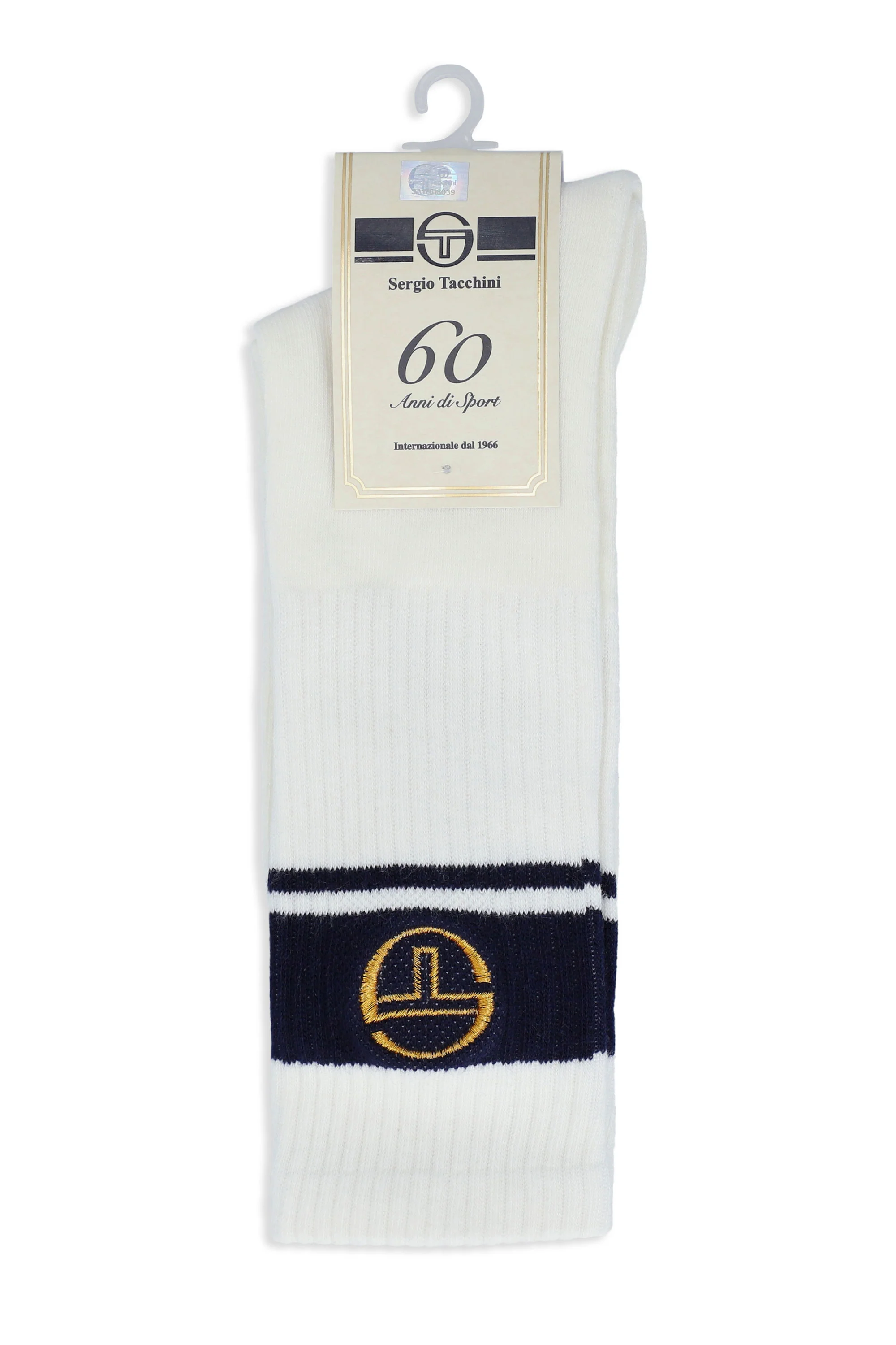 SERGIO TACCHINI 60th ANNIVERSARY YOUNGLINE KNITTED POLO GARDENIA/MARITIME BLUE - Image 7