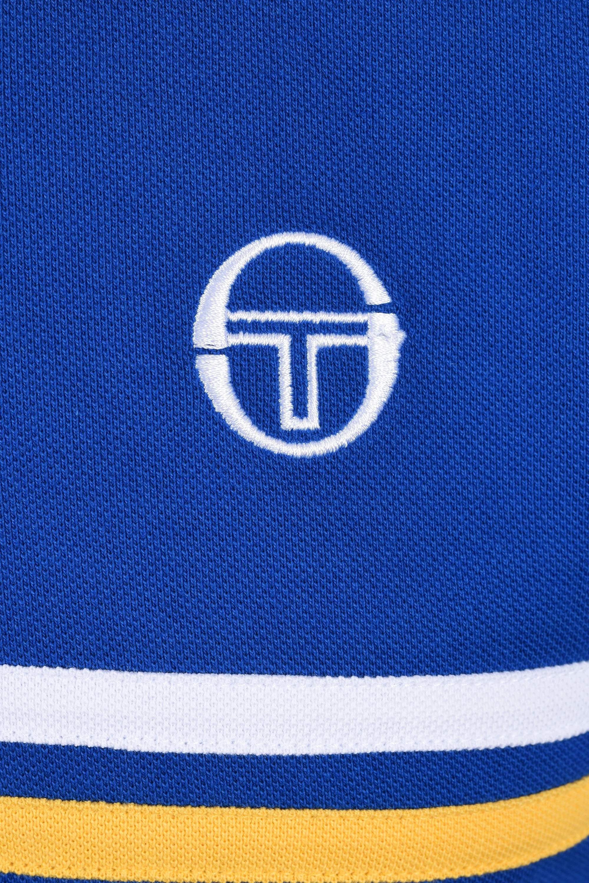 Sergio Tacchini Supermac Polo Blue/Green - Image 3