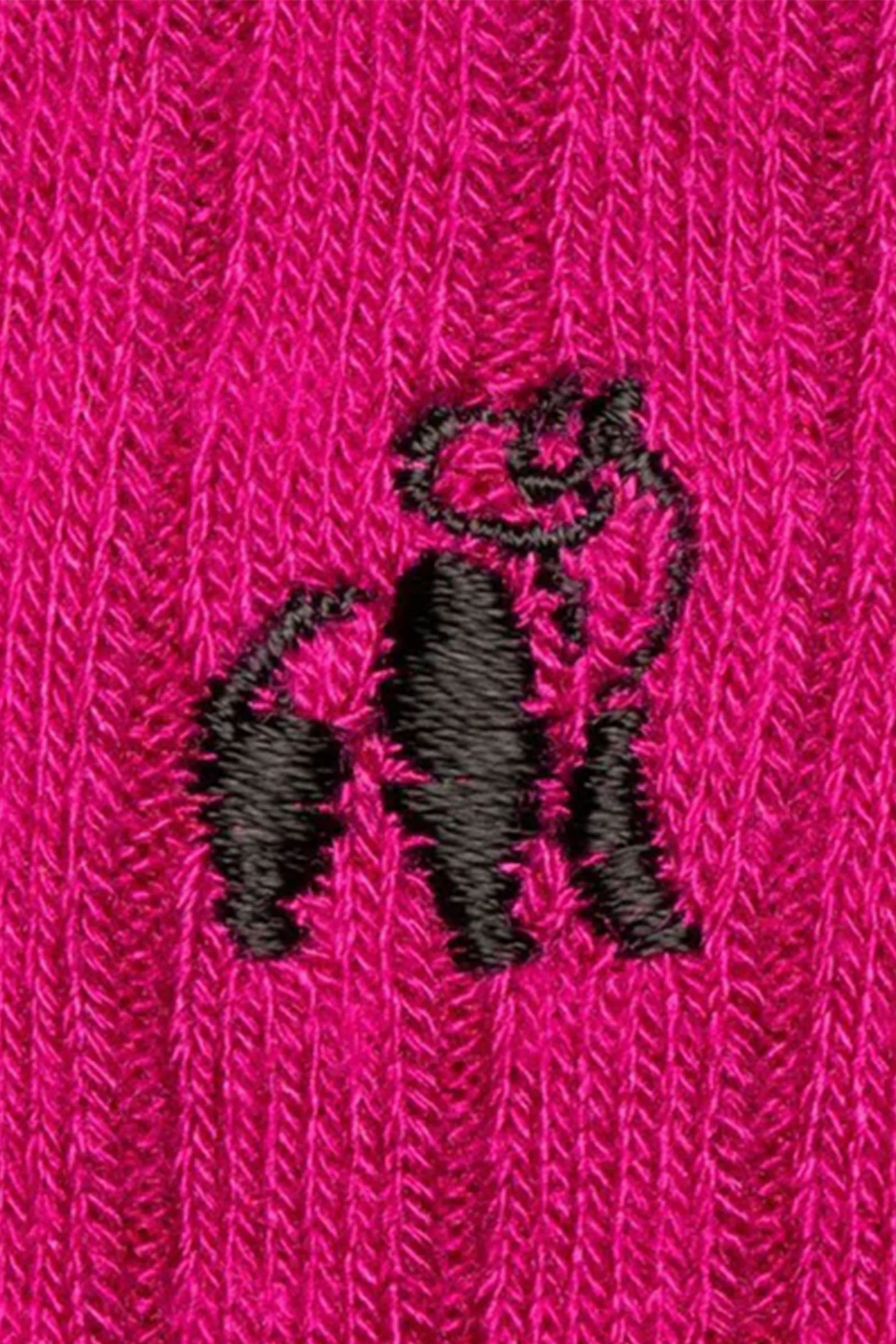 Swole Panda Bamboo Socks Cerise - Image 2