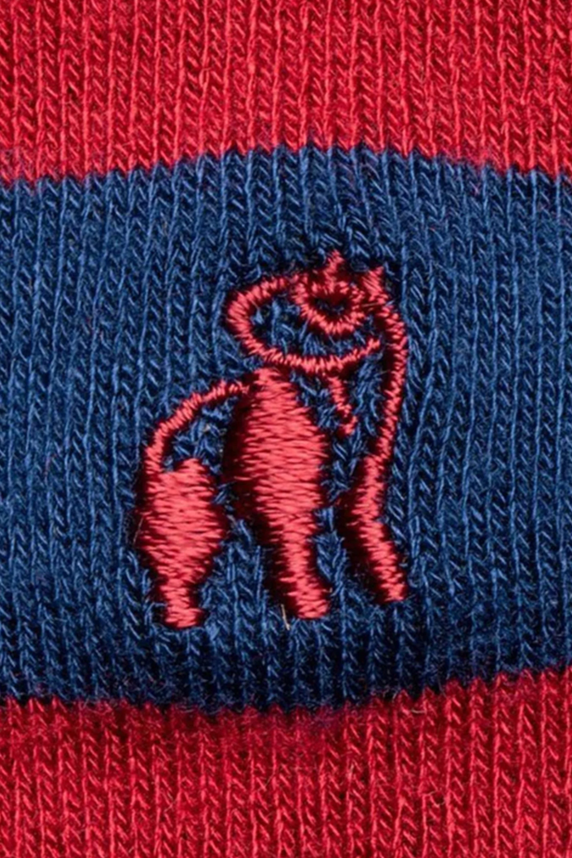Swole Panda Bamboo Socks Classic Red Stripe - Image 2