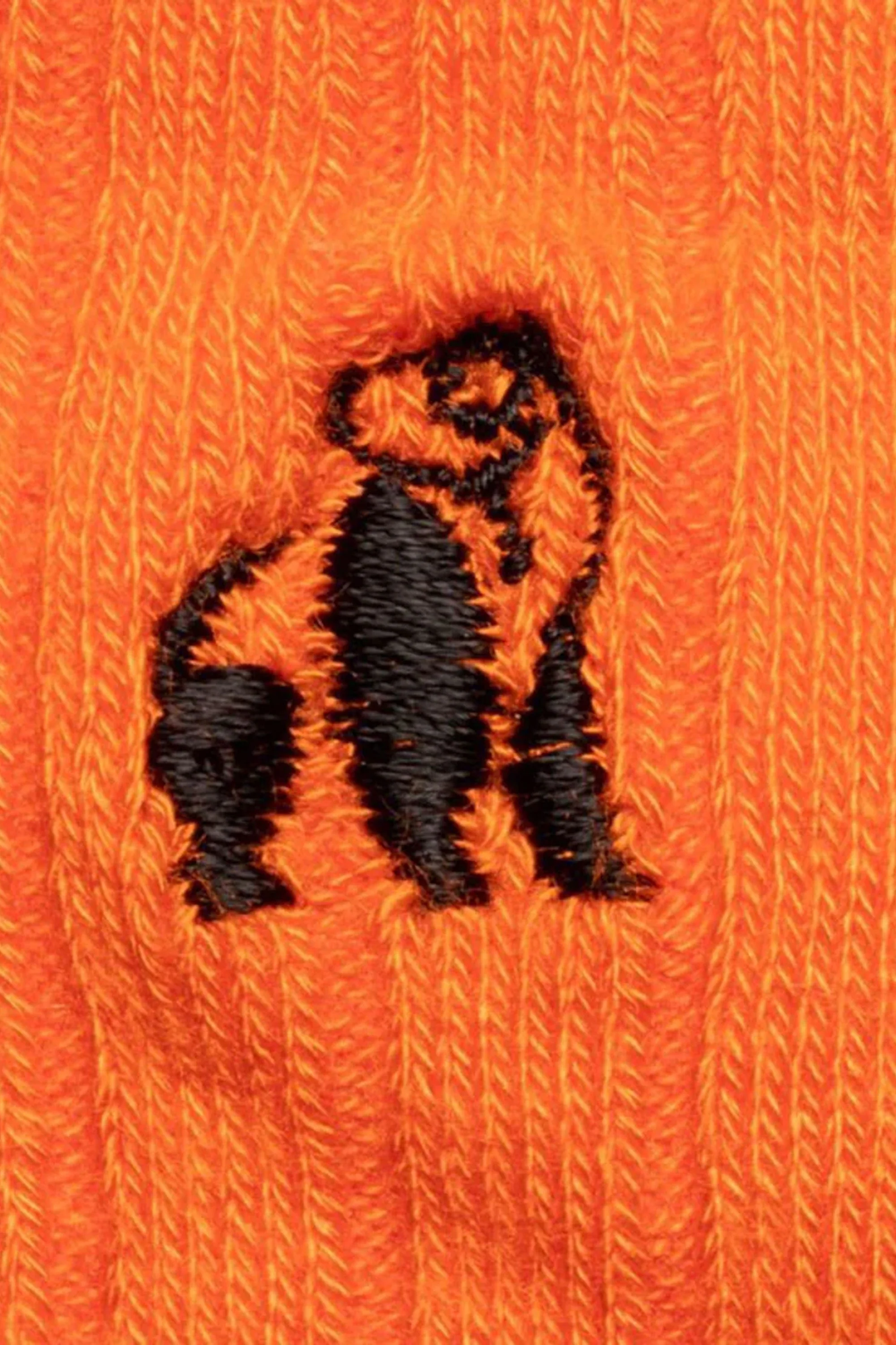 Swole Panda Bamboo Socks Orange - Image 2