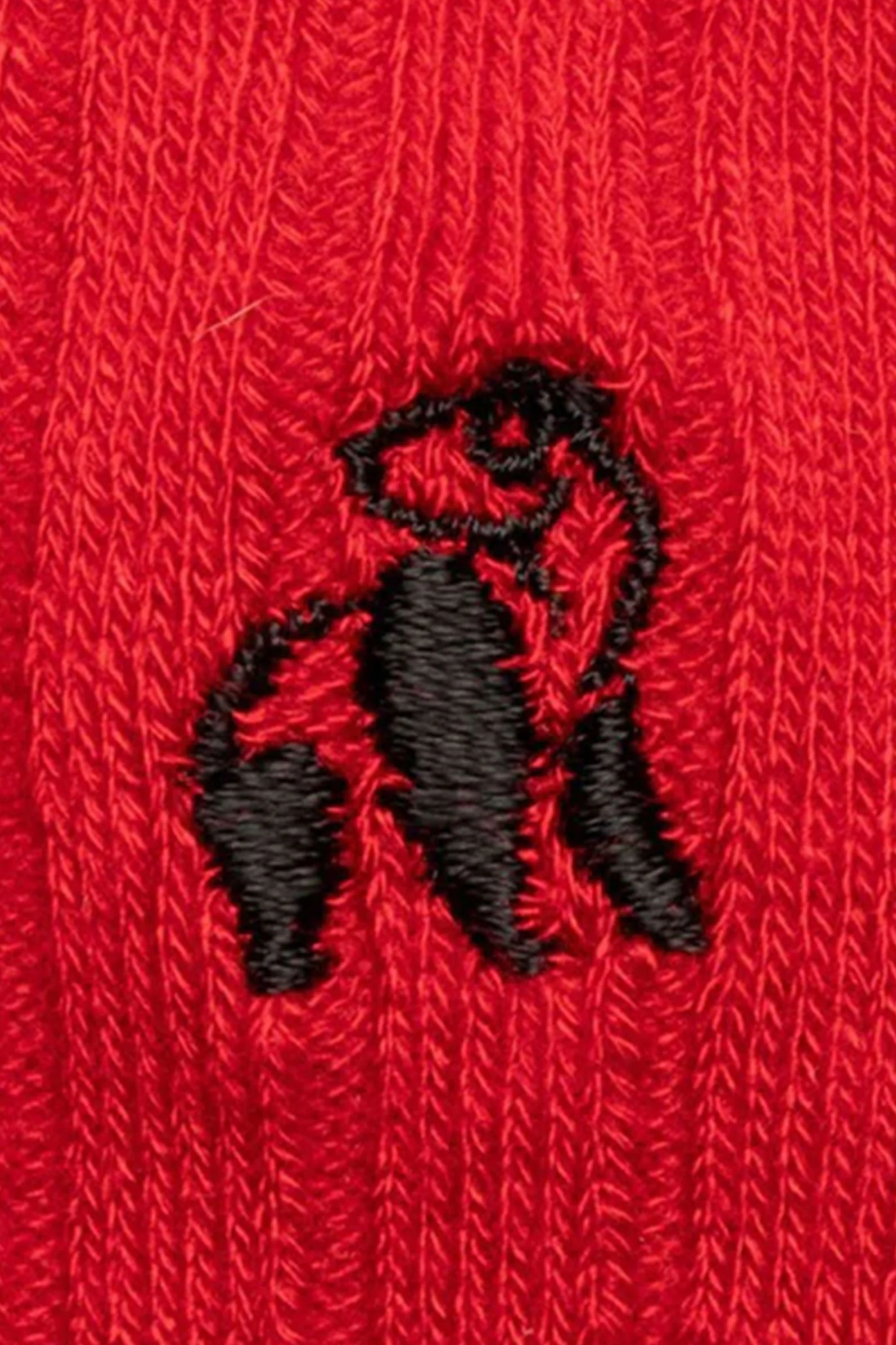 Swole Panda Bamboo Socks Red - Image 2