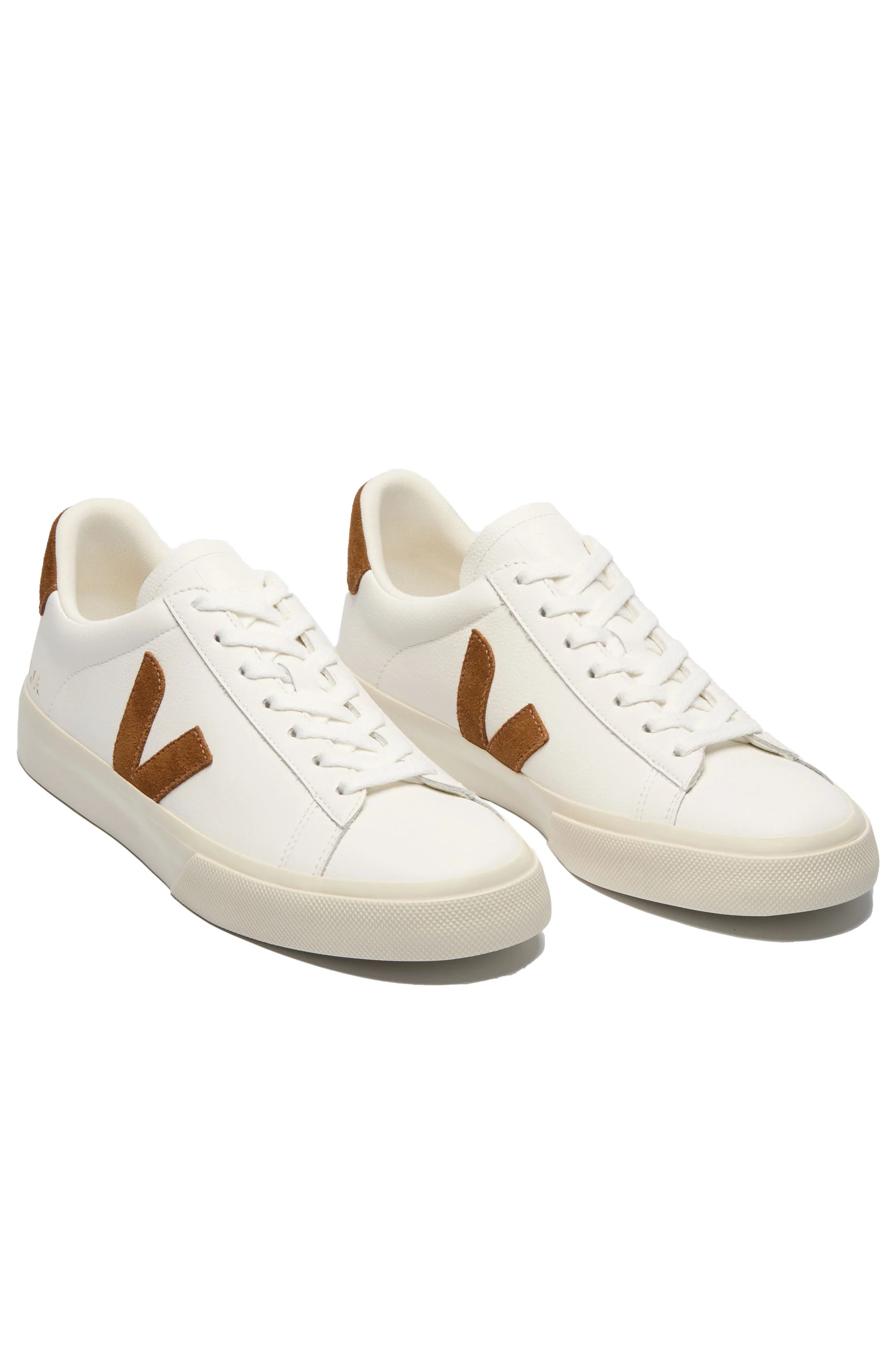 Veja Campo Leather Trainer White/Cognac - Image 3