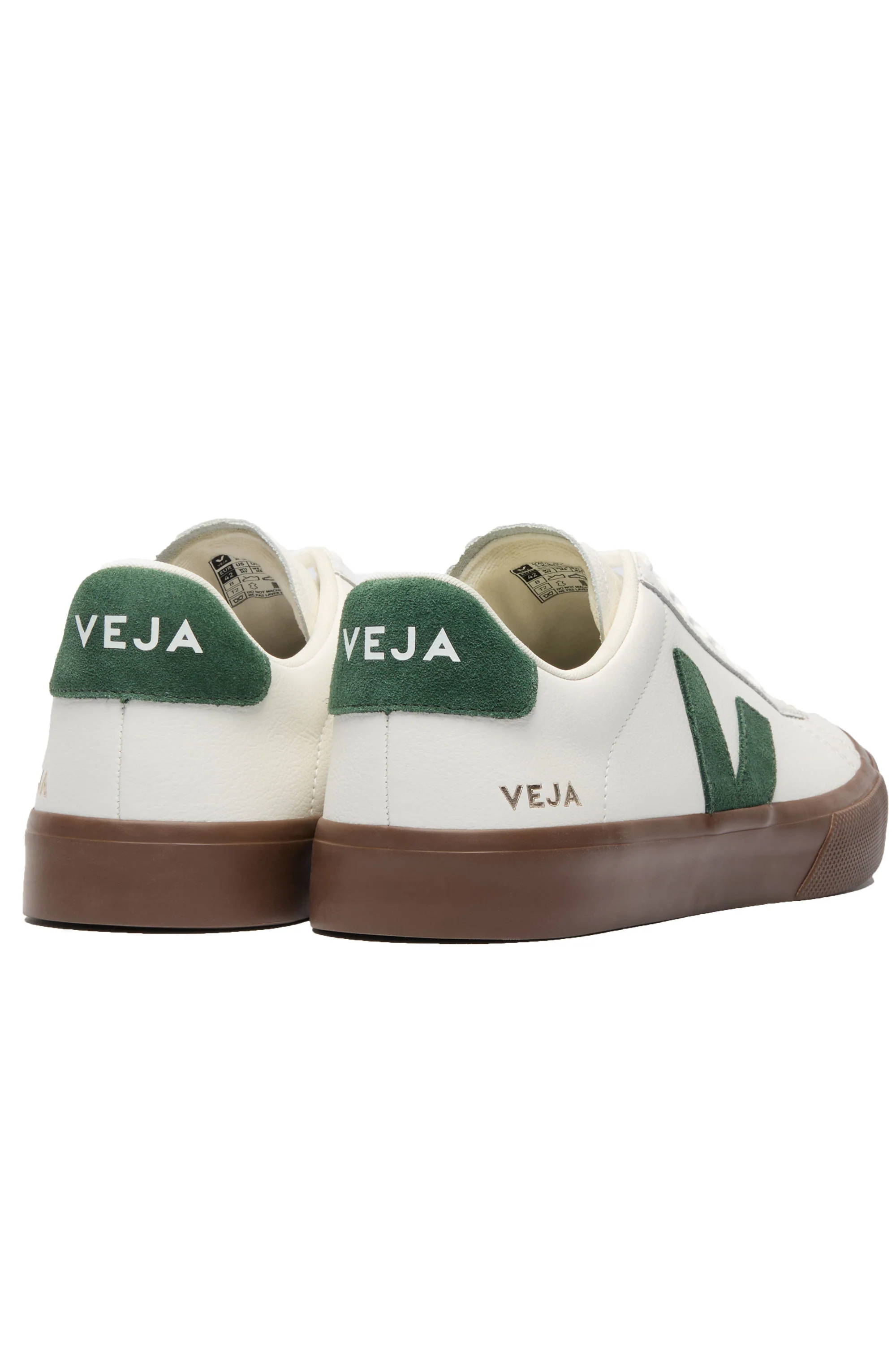 Veja Campo Leather Trainer White/Cyprus/Bark - Image 2