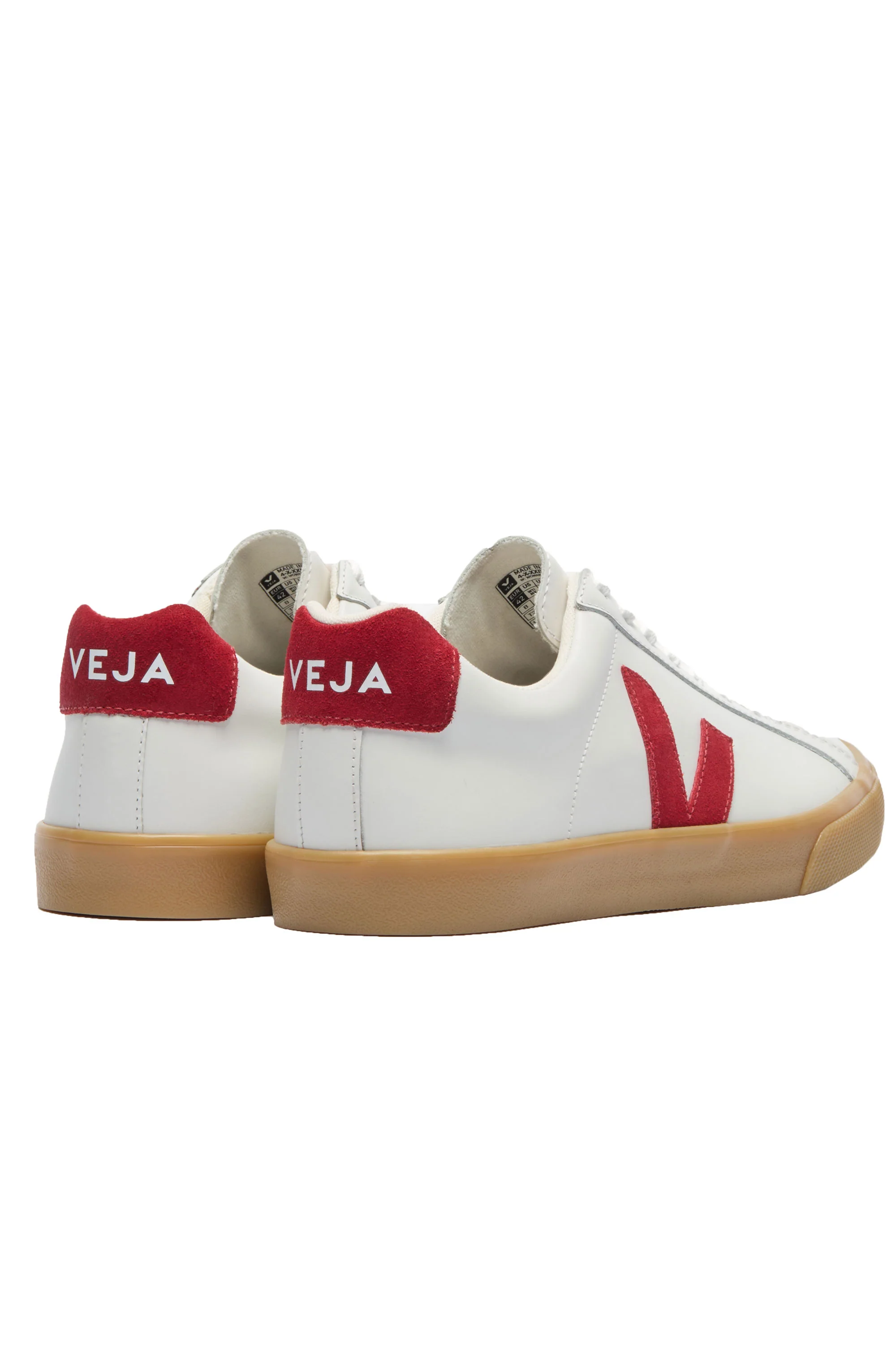 VEJA ESPLAR LOGO LEATHER TRAINER WHITE_PEPPER_NATURAL - Image 2