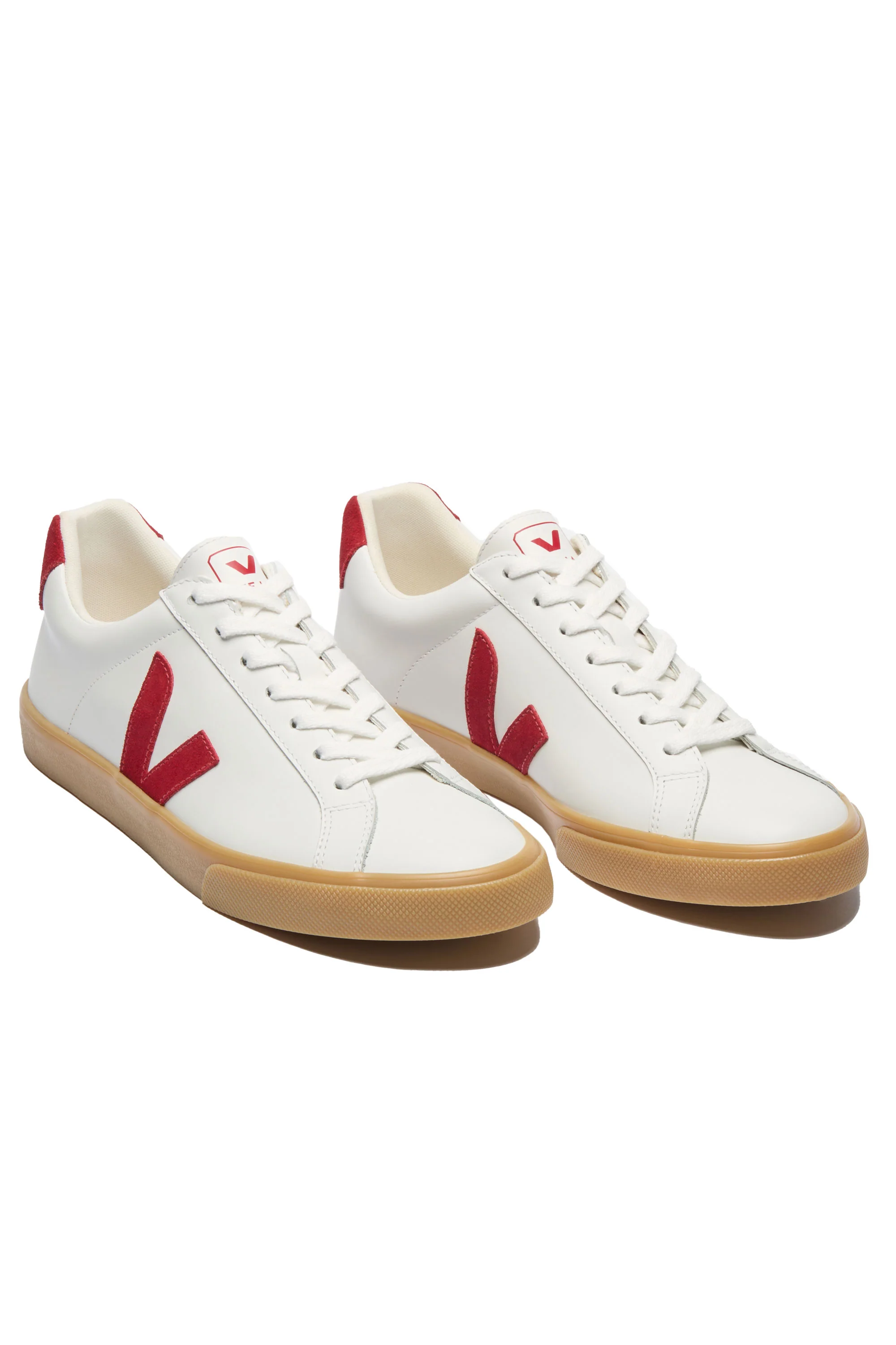 VEJA ESPLAR LOGO LEATHER TRAINER WHITE_PEPPER_NATURAL - Image 3