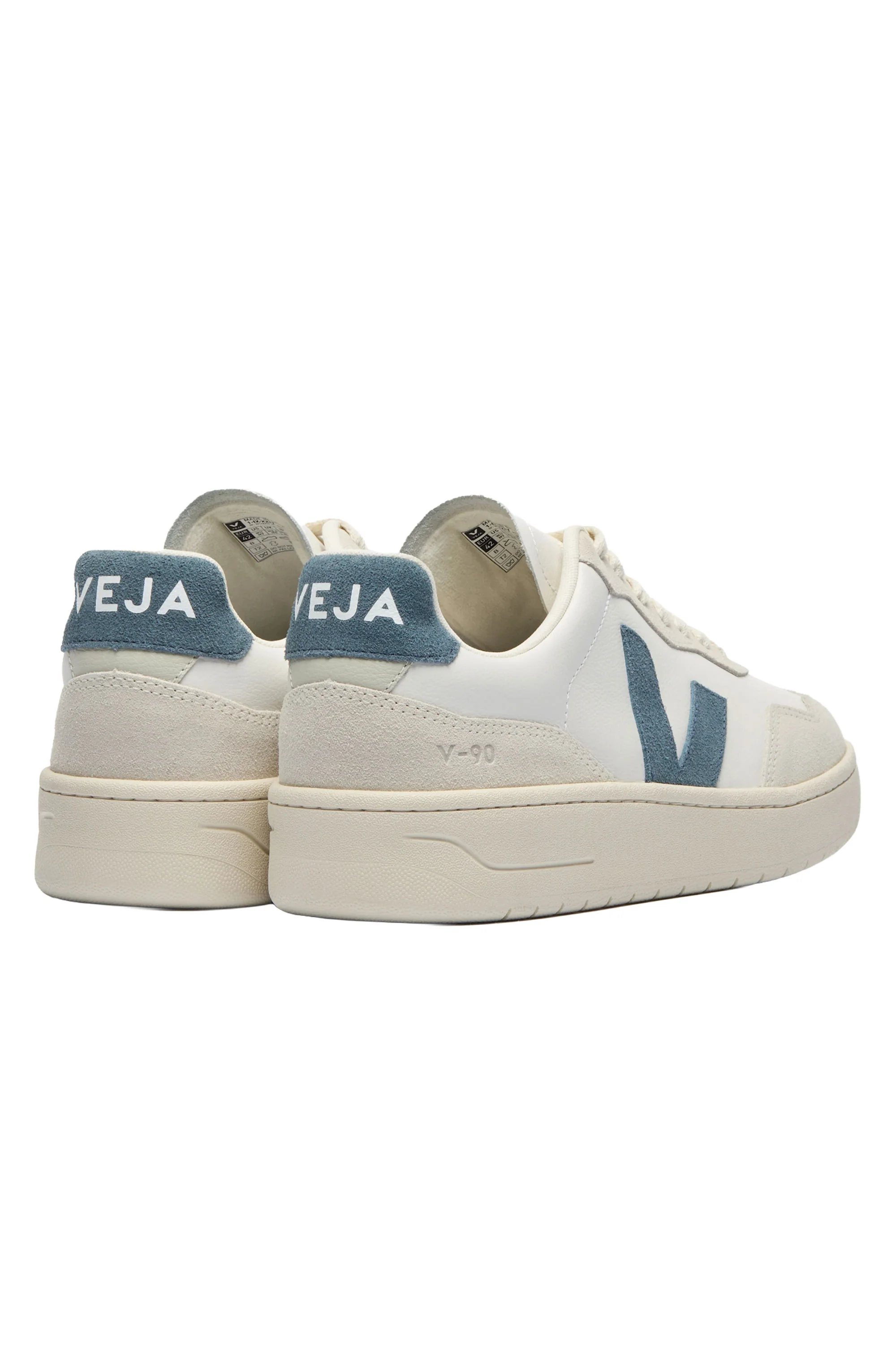 VEJA V-90 O.T. LEATHER TRAINER WHITE/CALIFORNIA - Image 3