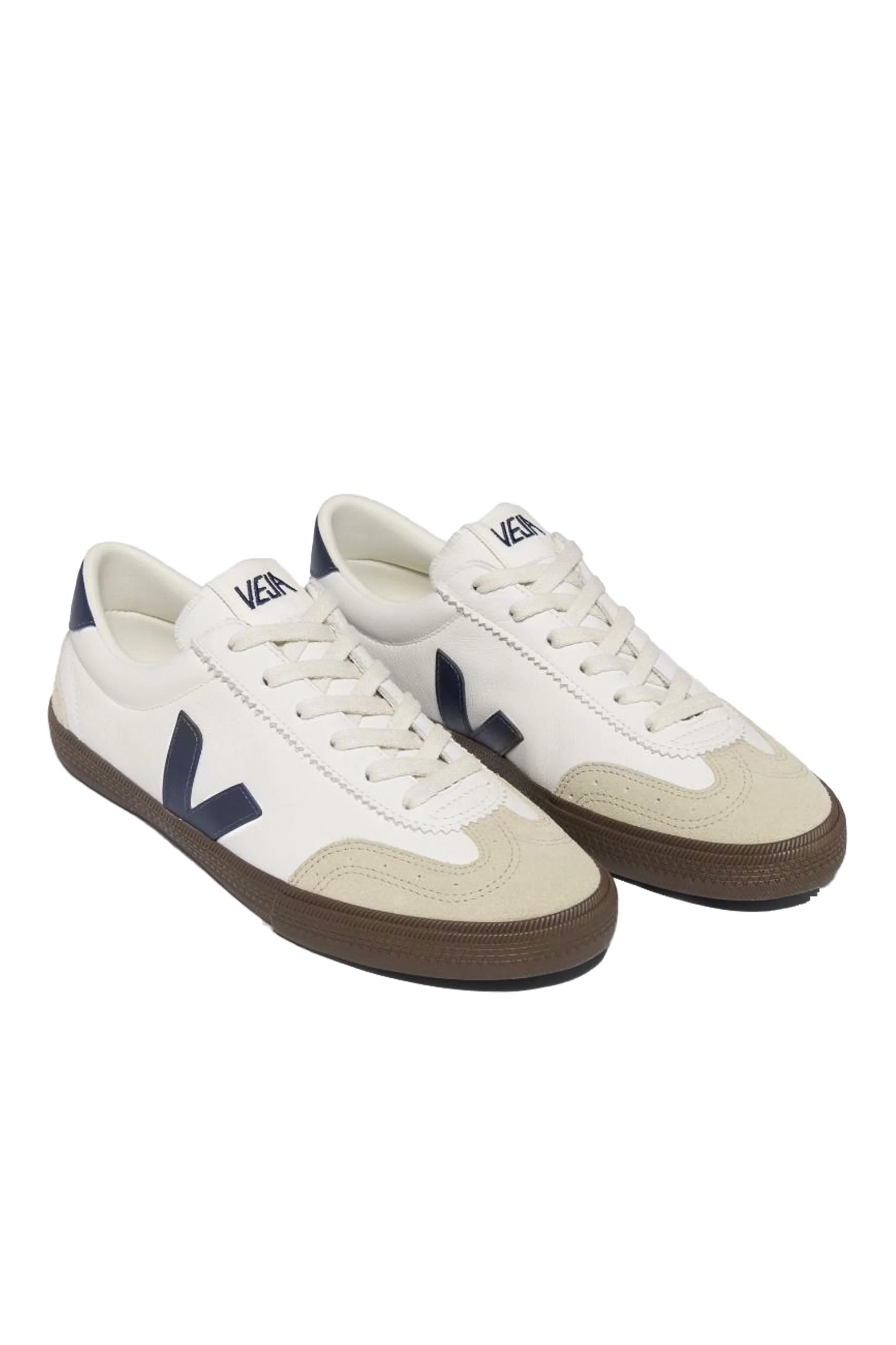 Veja Volley Leather Trainer White/Nautico/Bark - Image 3